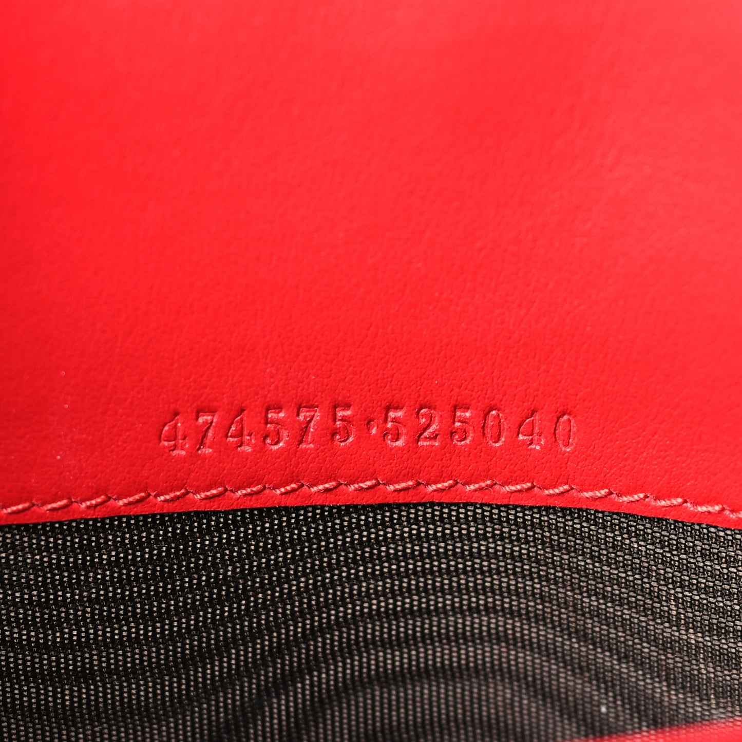 Calfskin Matelasse GG Marmont Chain Wallet Hibiscus Red