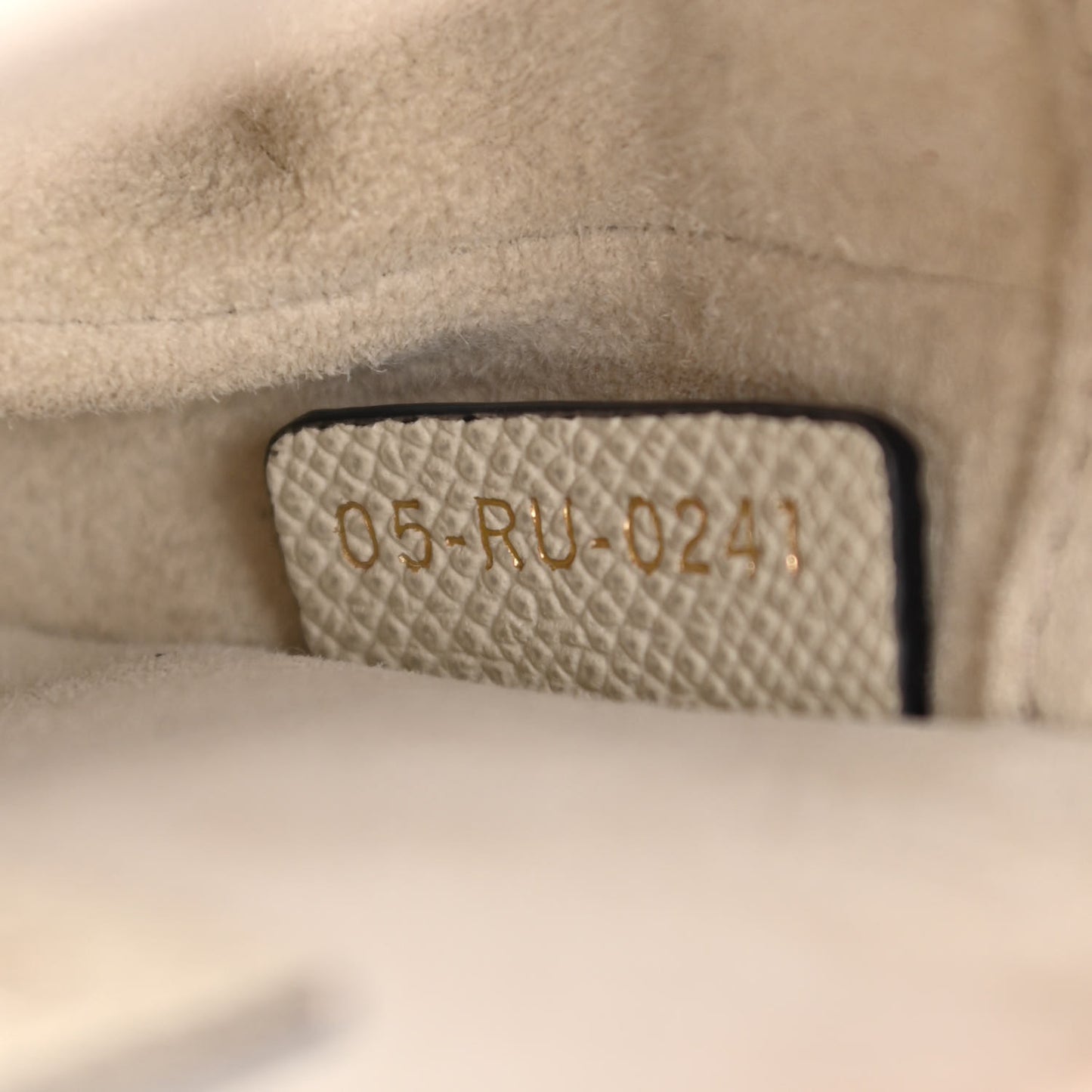 Grained Calfskin Mini Saddle Bag White