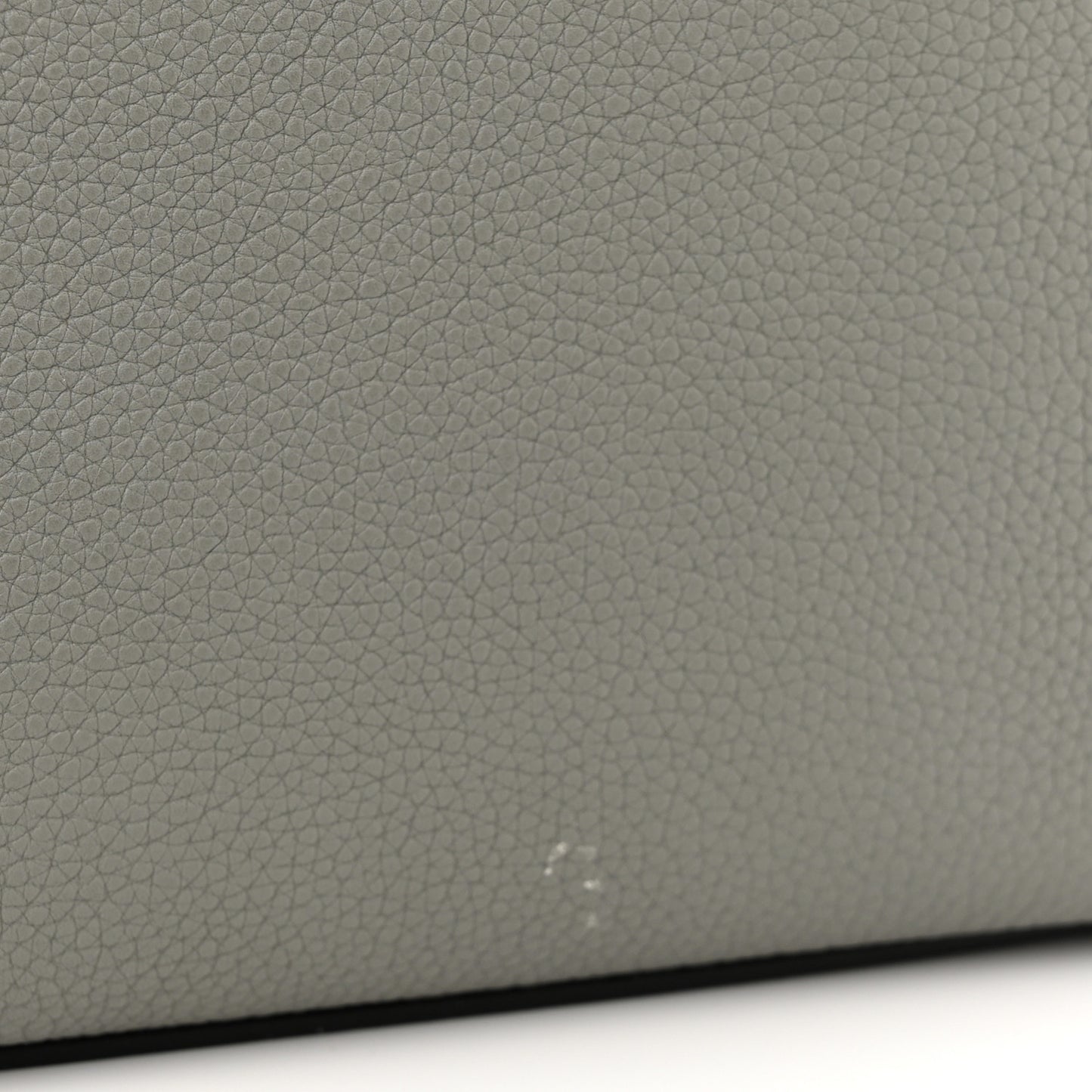 Baby Grained Calfskin Nano Tri-Color Luggage Zinc Almond