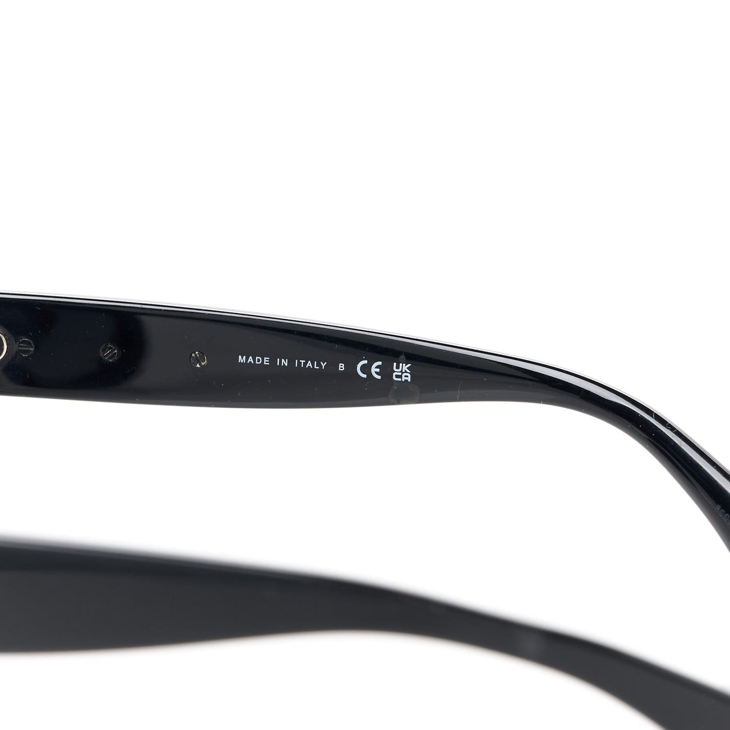 Acetate Charms Pearl Square Sunglasses 5479-A Black Gold