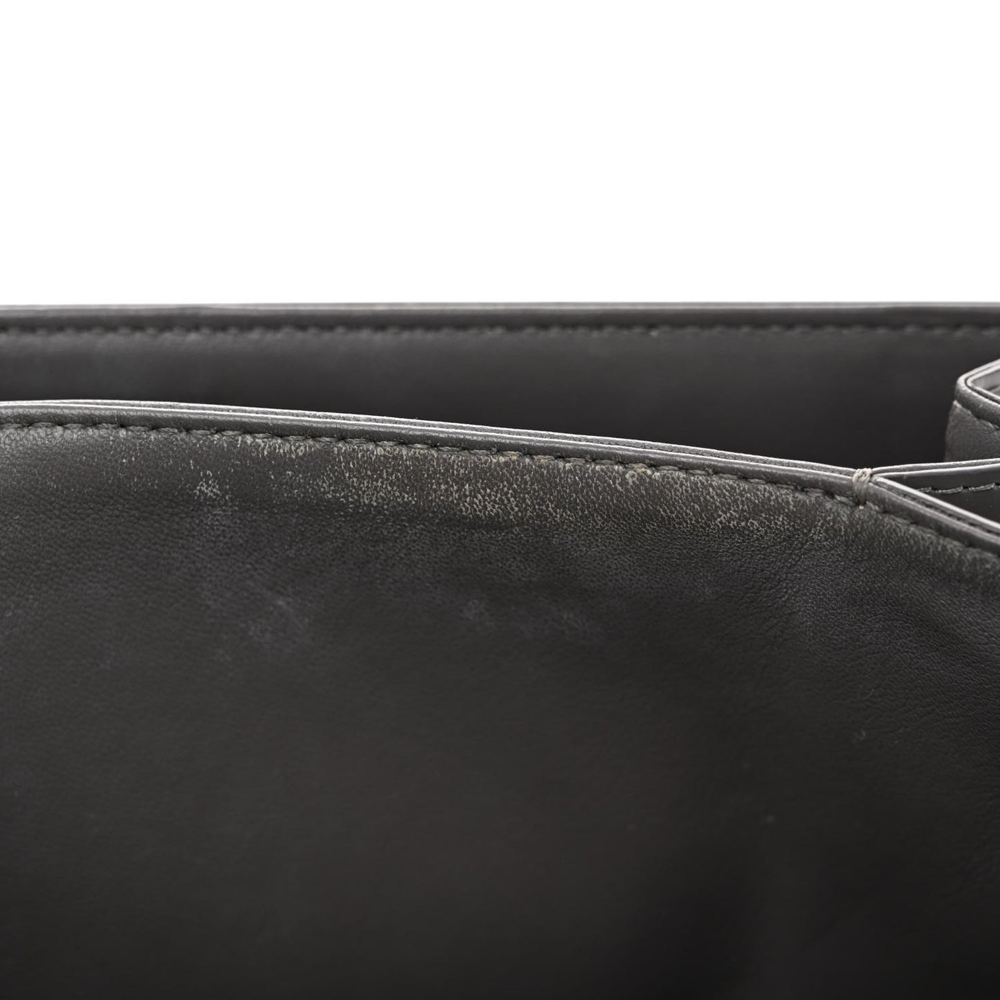 Shiny Calfskin Medium Triomphe Grey