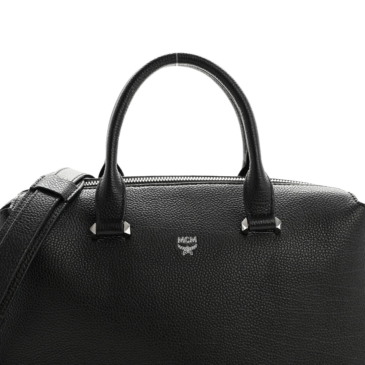 Grained Calfskin Medium Ella Boston Black