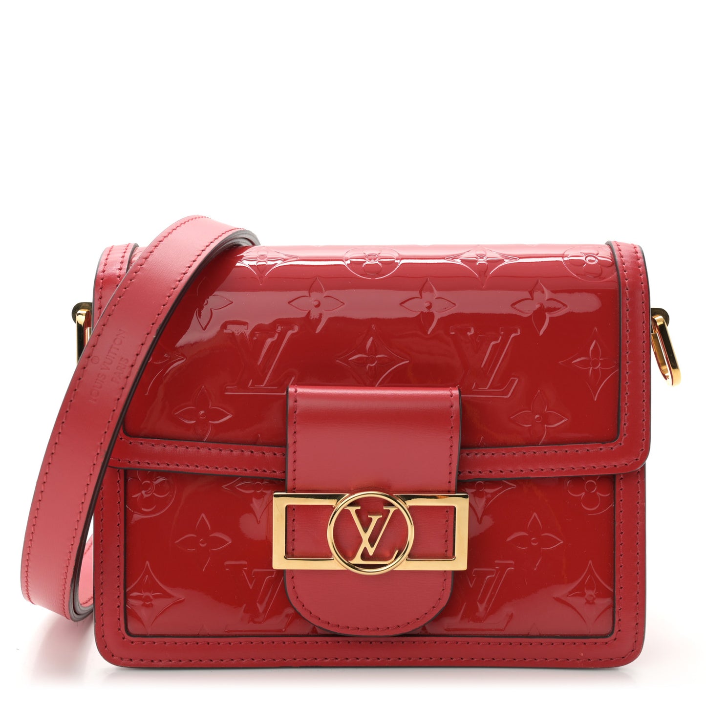 Vernis Monogram Dauphine Mini Red
