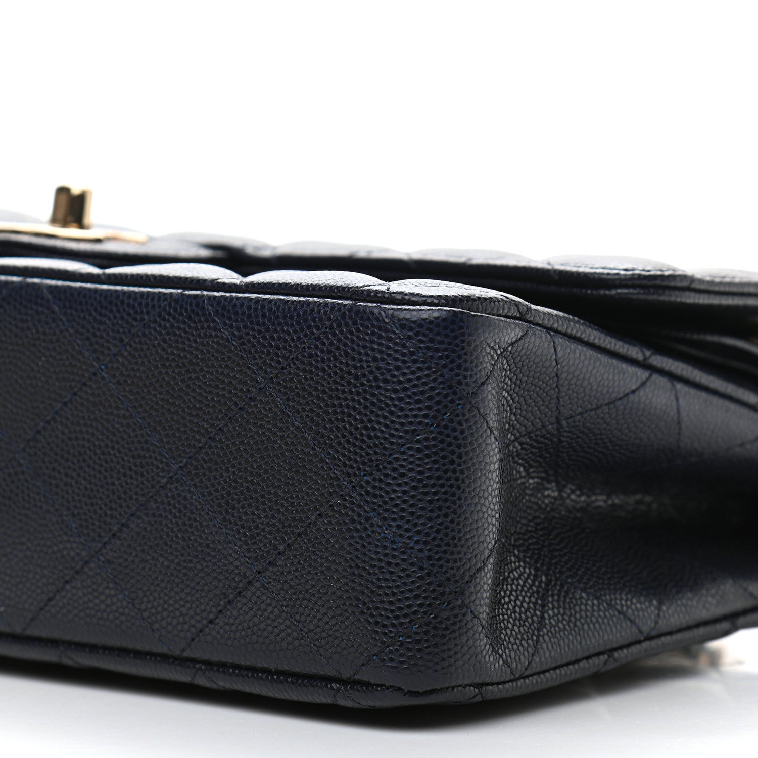 Chanel Caviar Quilted Medium Double Flap Navy 10 of 12