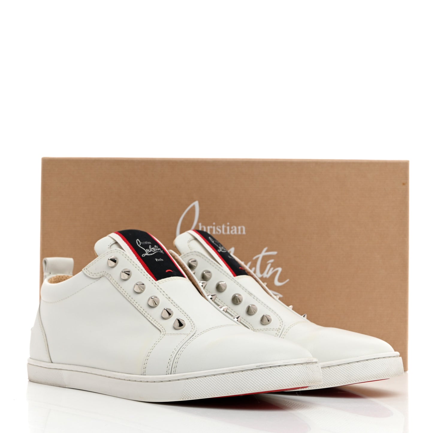 Calfskin Womens F.A.V Fique A Vontade Flat Sneakers 41 White