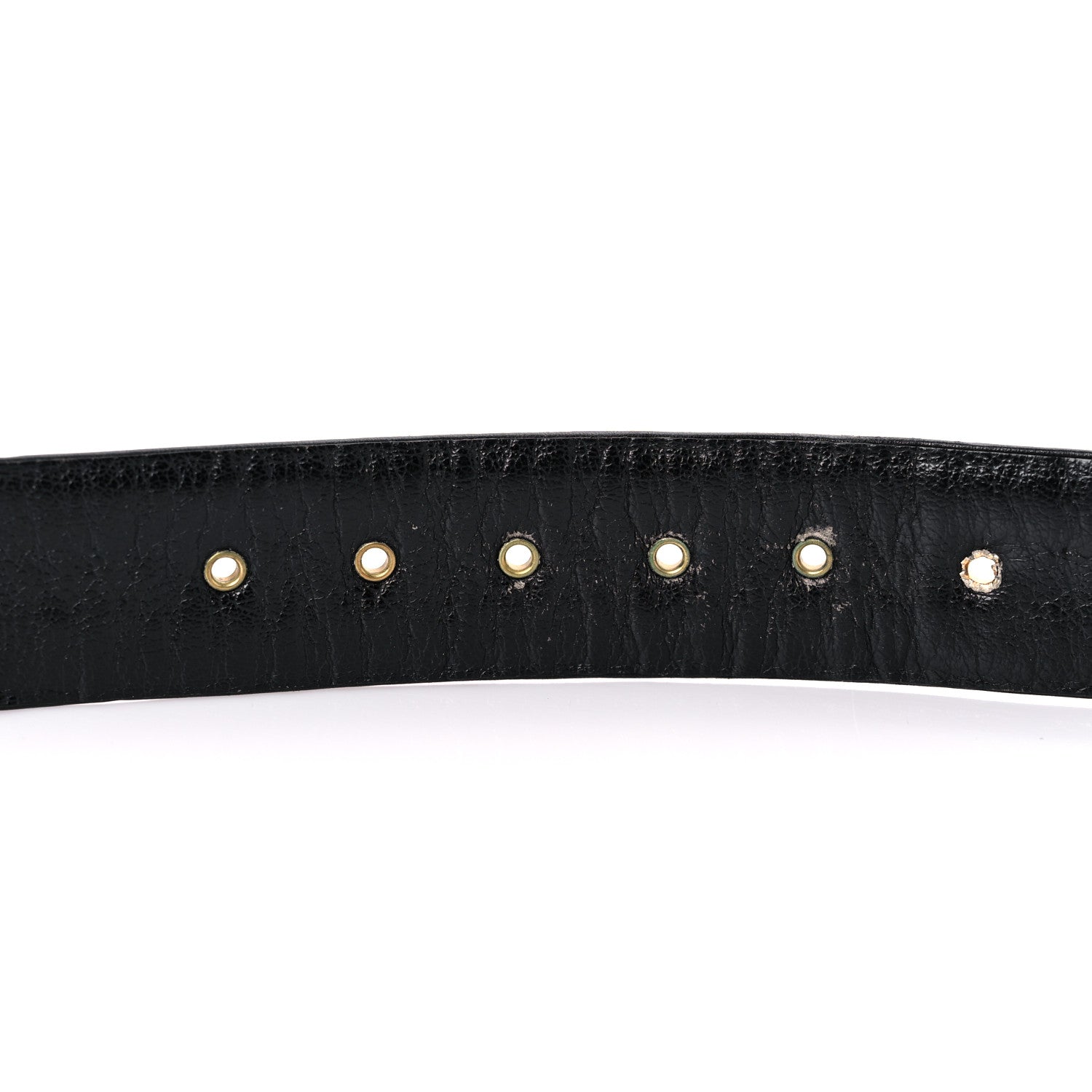Chanel Lambskin Chain Square Buckle Belt 95 38 Black 5 of 7