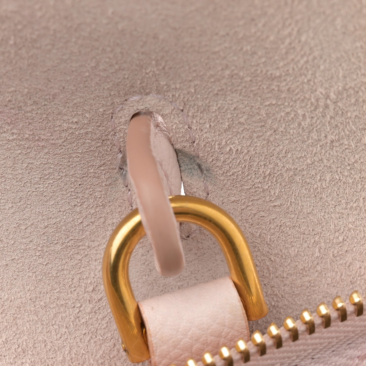 Grained Calfskin Nano Belt Bag Pale Pink