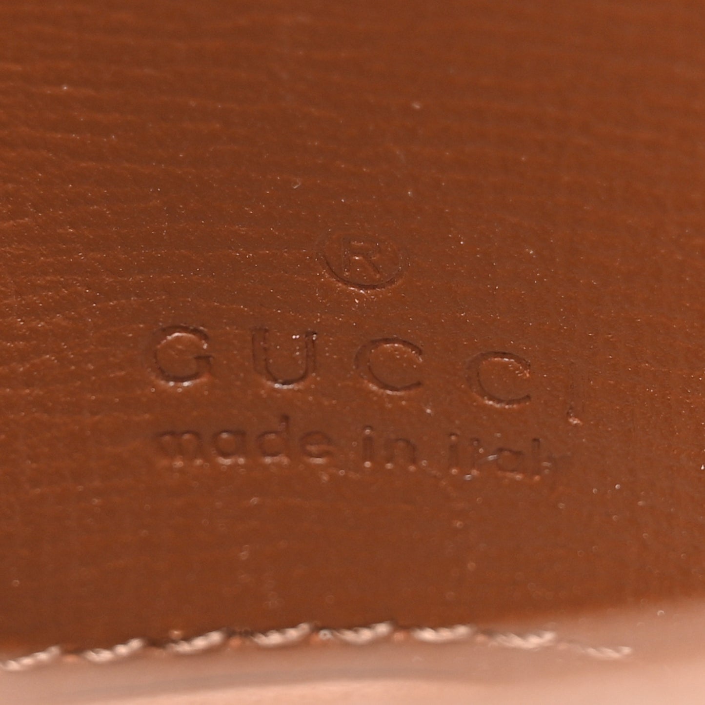 GG Supreme Monogram Azalea Calfskin Web Horsebit 1955 Wallet On Strap Beige Ebony Brown Sugar