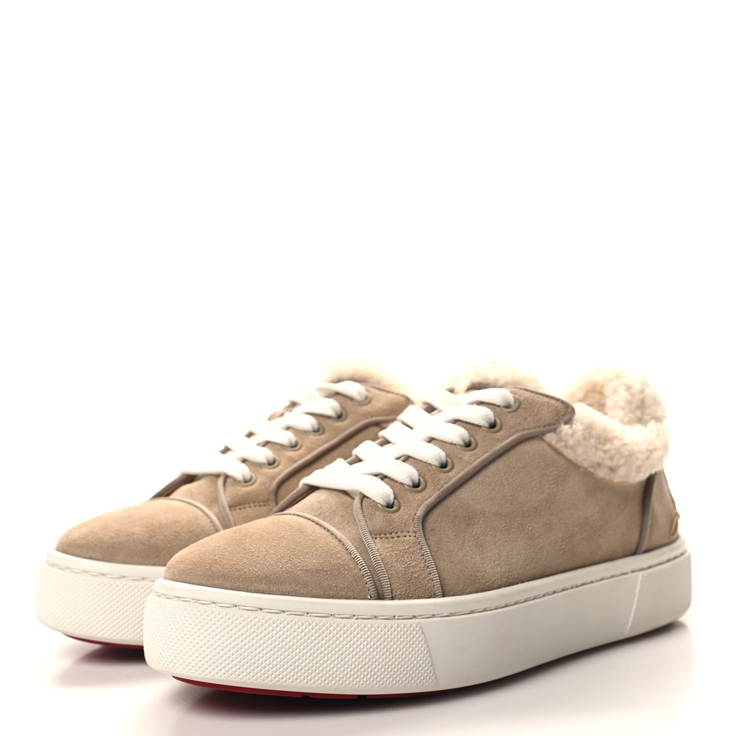 Suede Shearling Fun Vierissima Flat Sneakers 38 Atlas