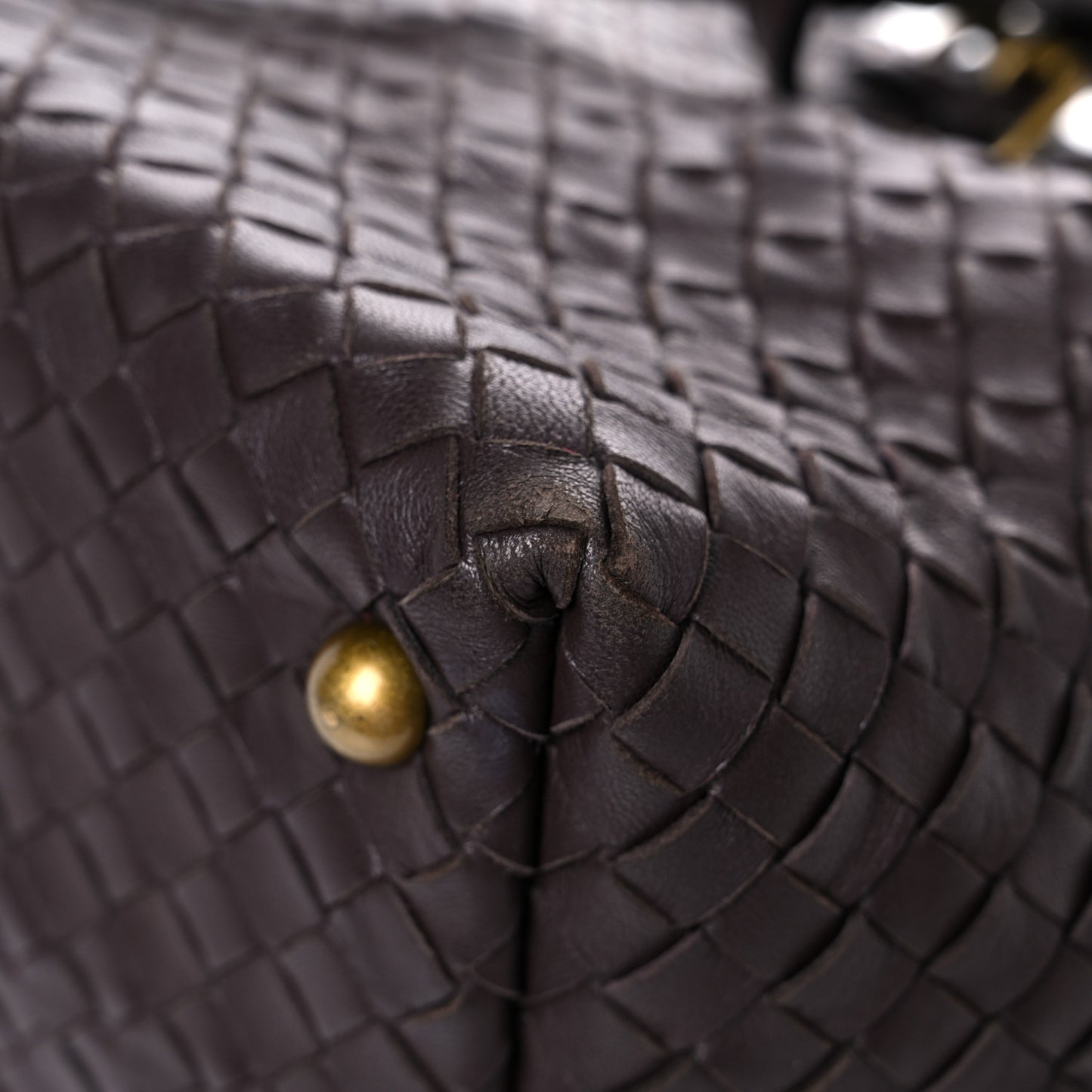 Nappa Intrecciato Montaigne Bag Ebano