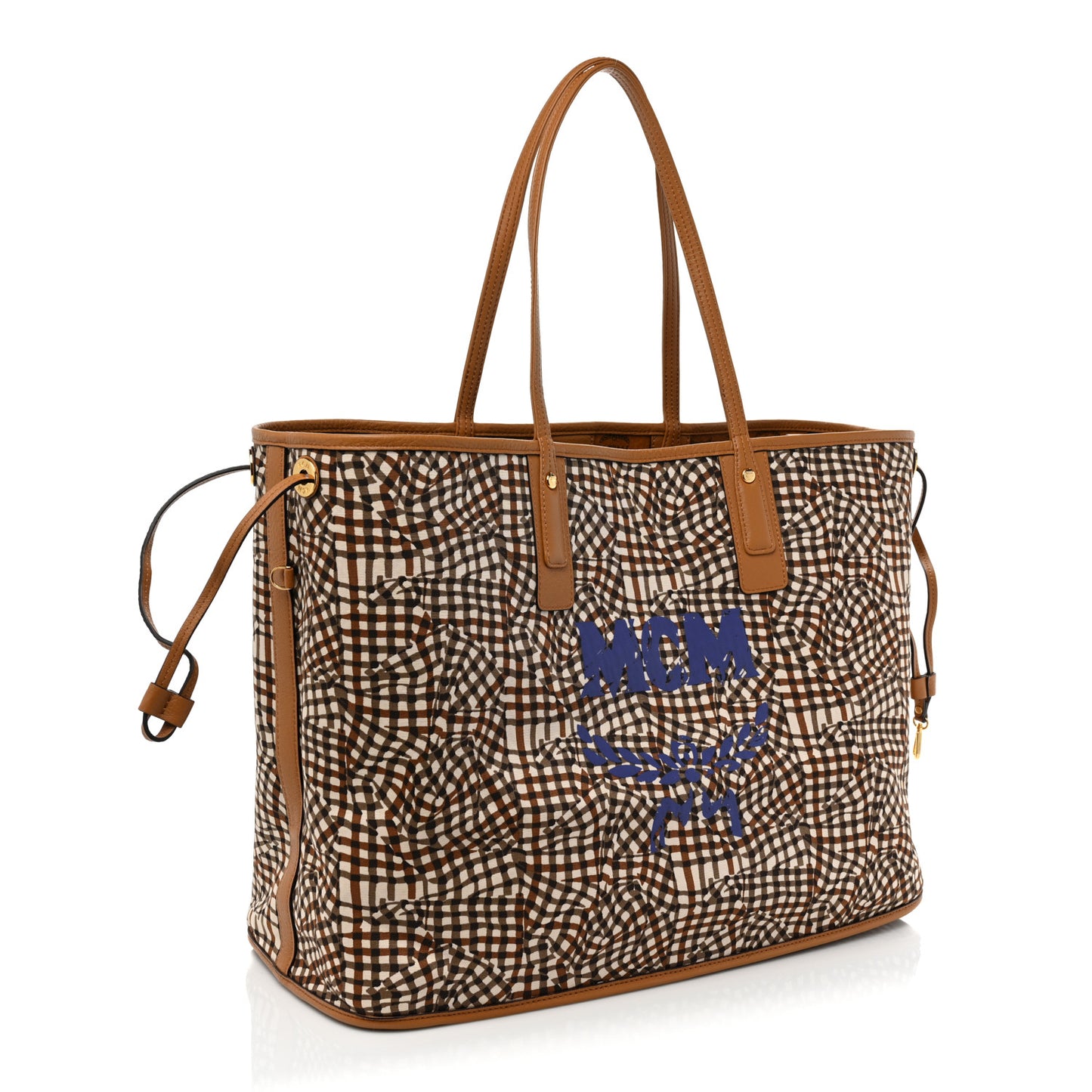 Visetos Large Liz Reversible Shopper Tote Cognac