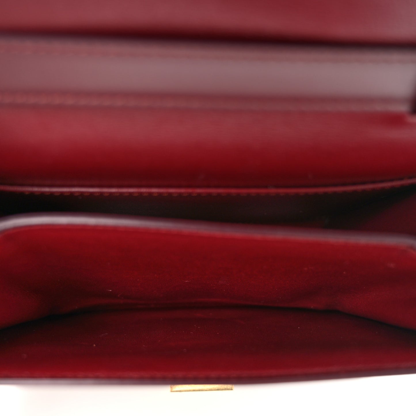 Box Calfskin Teen Classic Box Flap Bag Burgundy