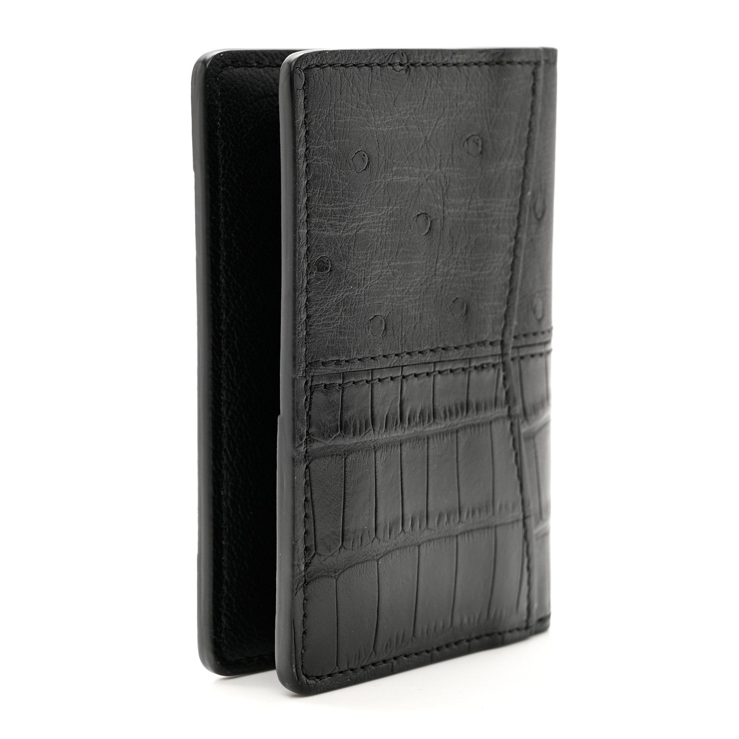 Louis Vuitton Ostrich Crocodile Pocket Organizer Black 3 of 6