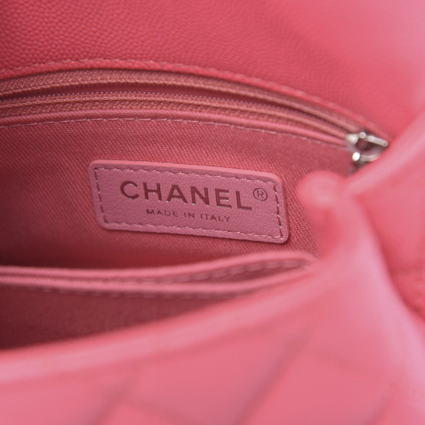 Caviar Quilted Incognito Extra Mini Coco Handle Flap Pink