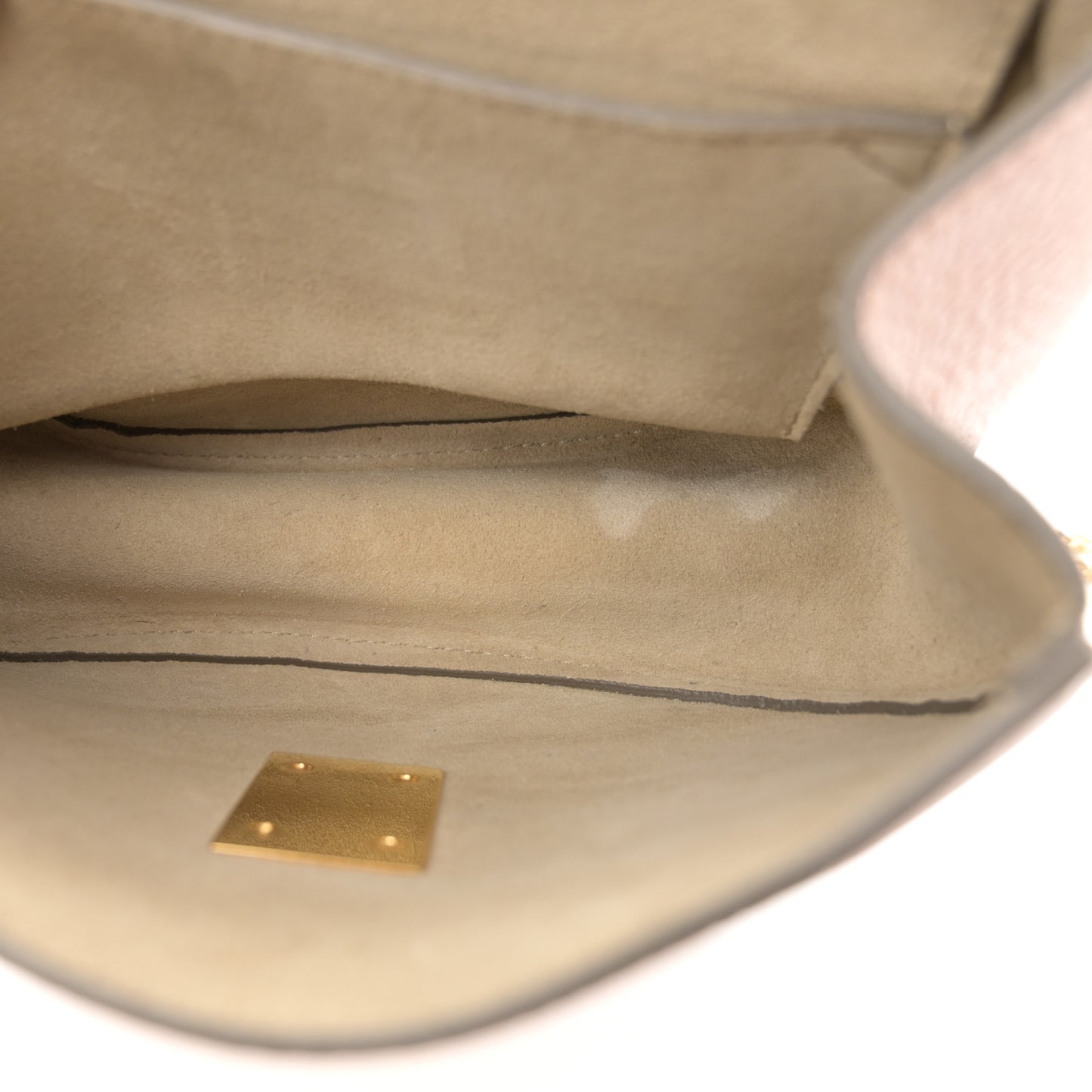 Grained Lambskin Mini Drew Shoulder Bag Cement Pink