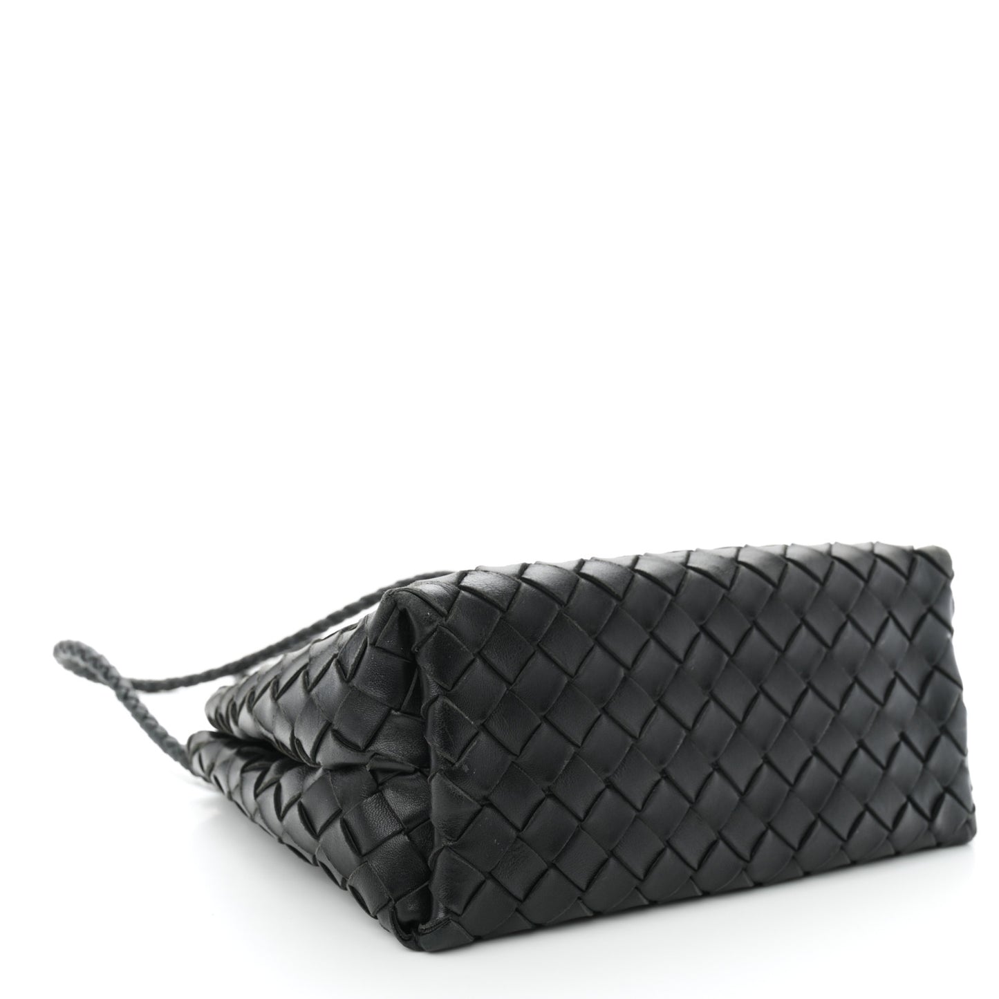 Nappa Intrecciato Small Andiamo Shoulder Bag Black