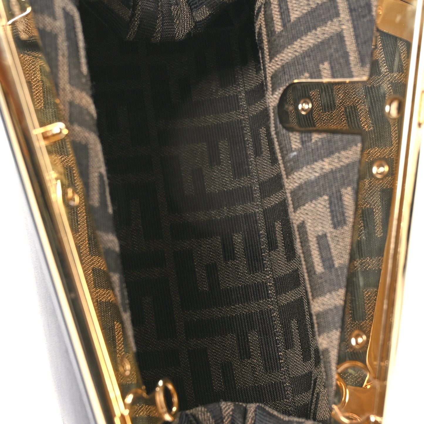 Shiny Nappa Small Fendi First Black