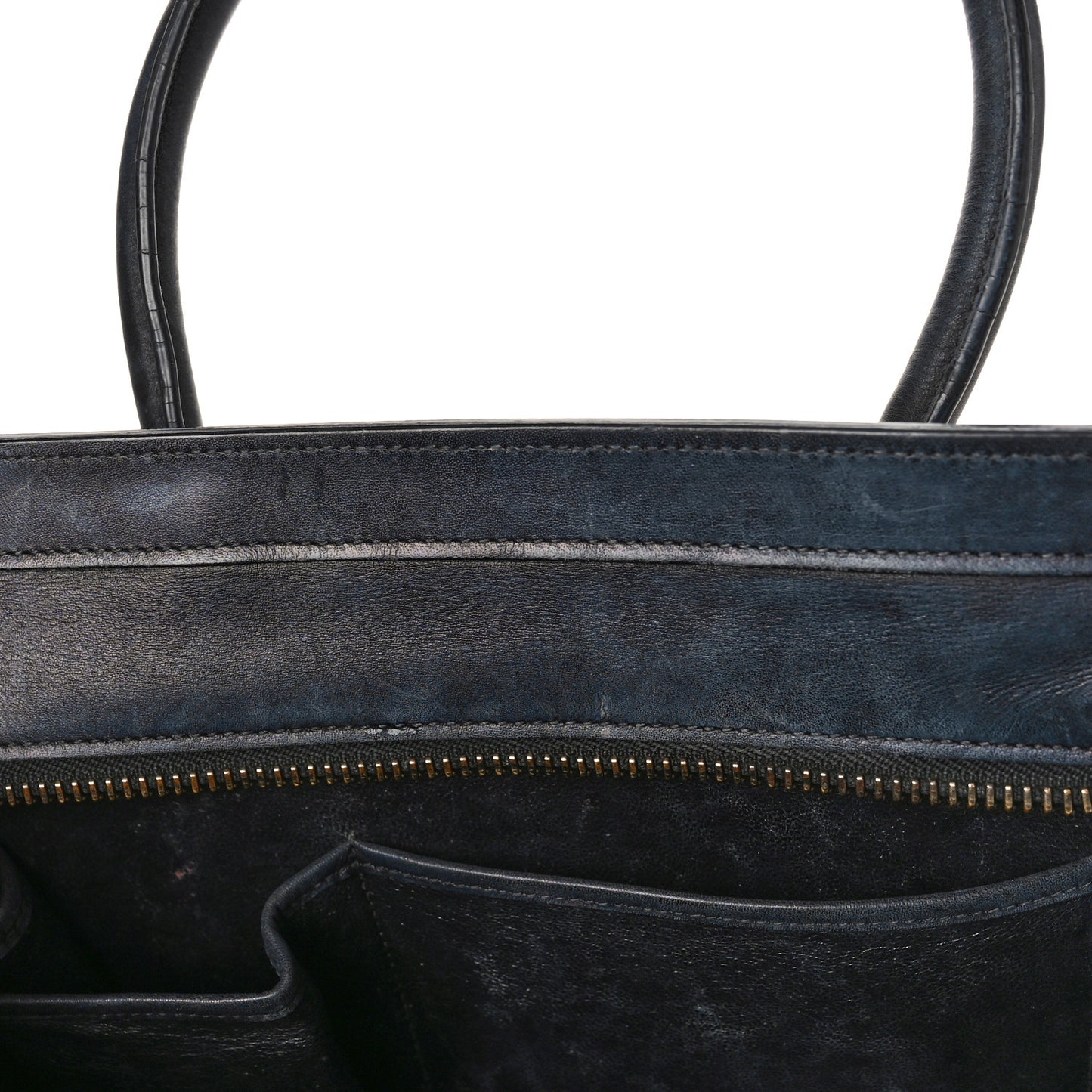 Canvas Smooth Calfskin Micro Tri-Color Luggage Royal