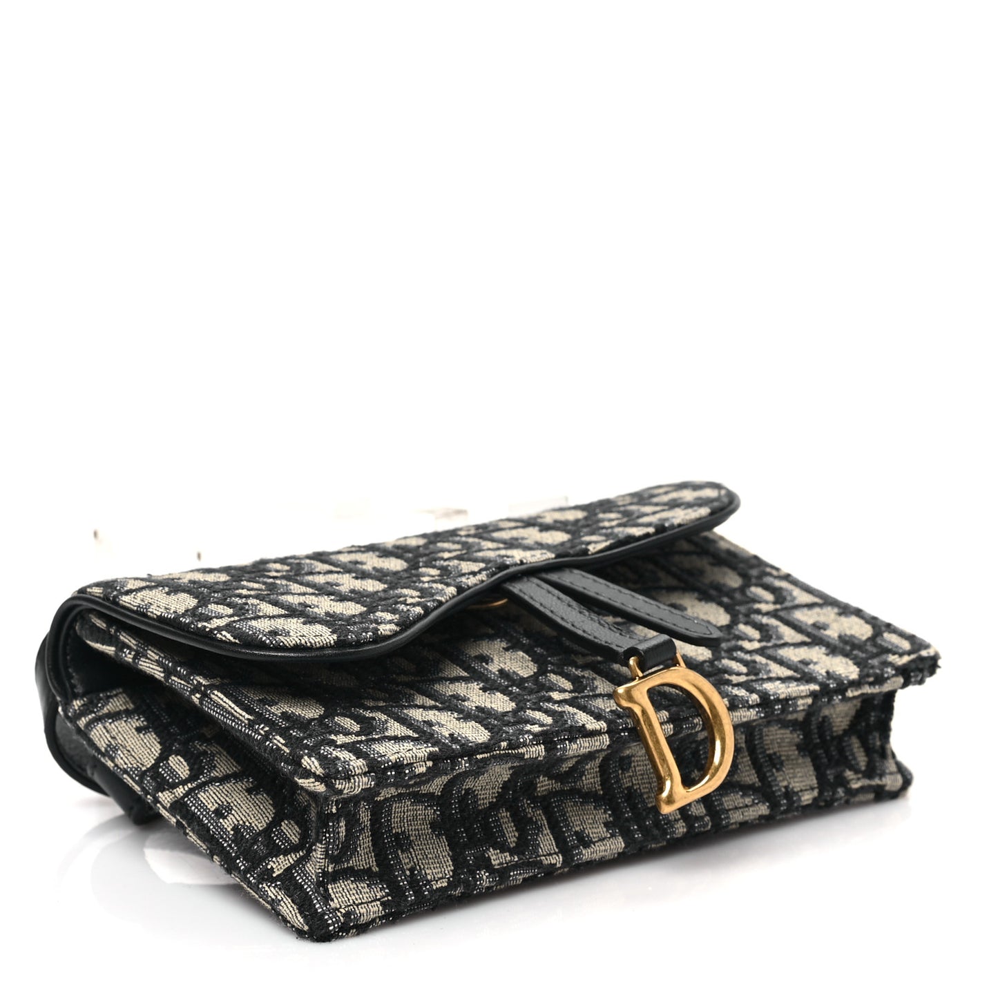 Oblique Saddle Belt Bag Blue