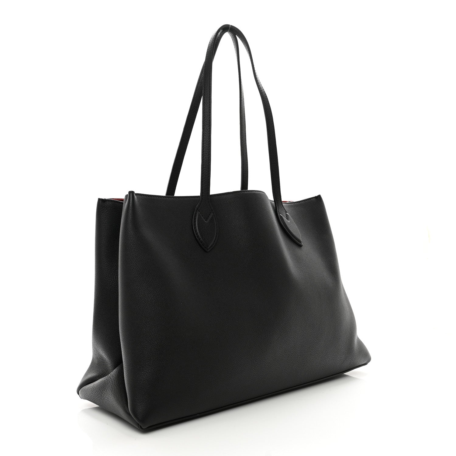 Louis Vuitton Grained Calfskin Lockme Shopper Black 3 of 12