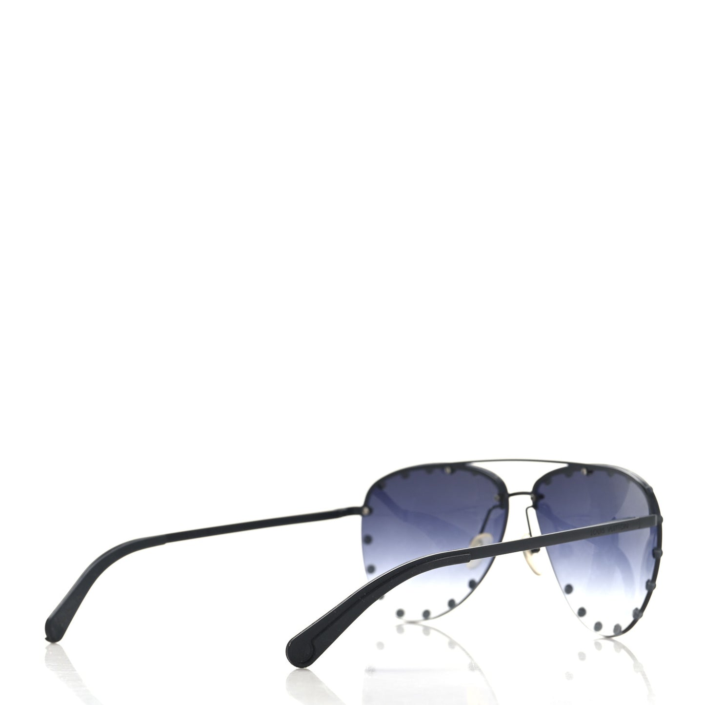 Metal Monogram The Party Aviator Sunglasses Z0973U Black