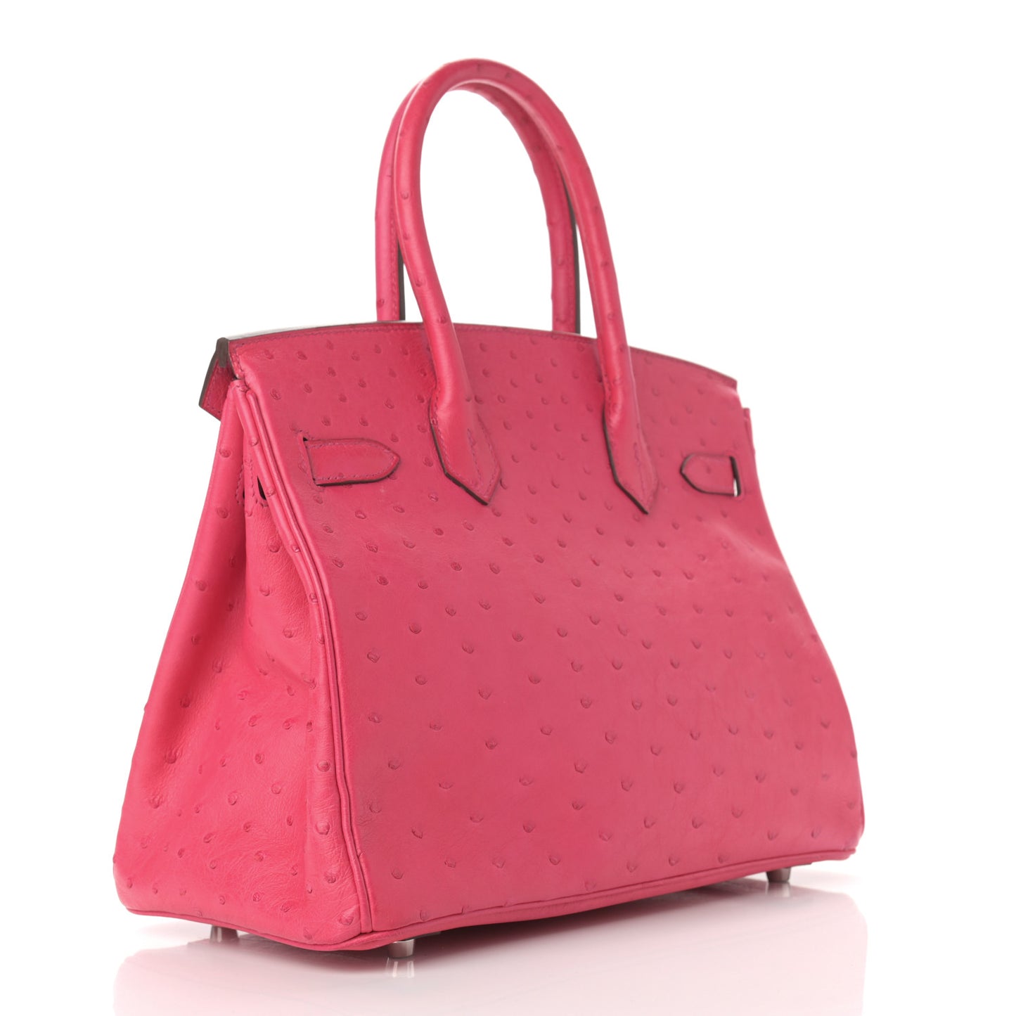 Ostrich Birkin 30 Rose Tyrien