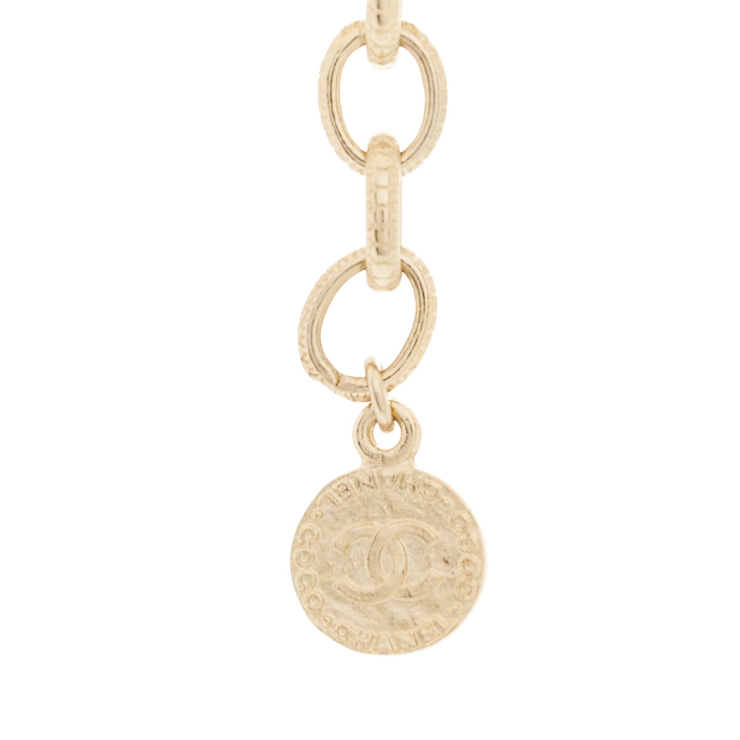 Chanel Pearl CC 100th Anniversary Necklace Light Gold 3 of 5