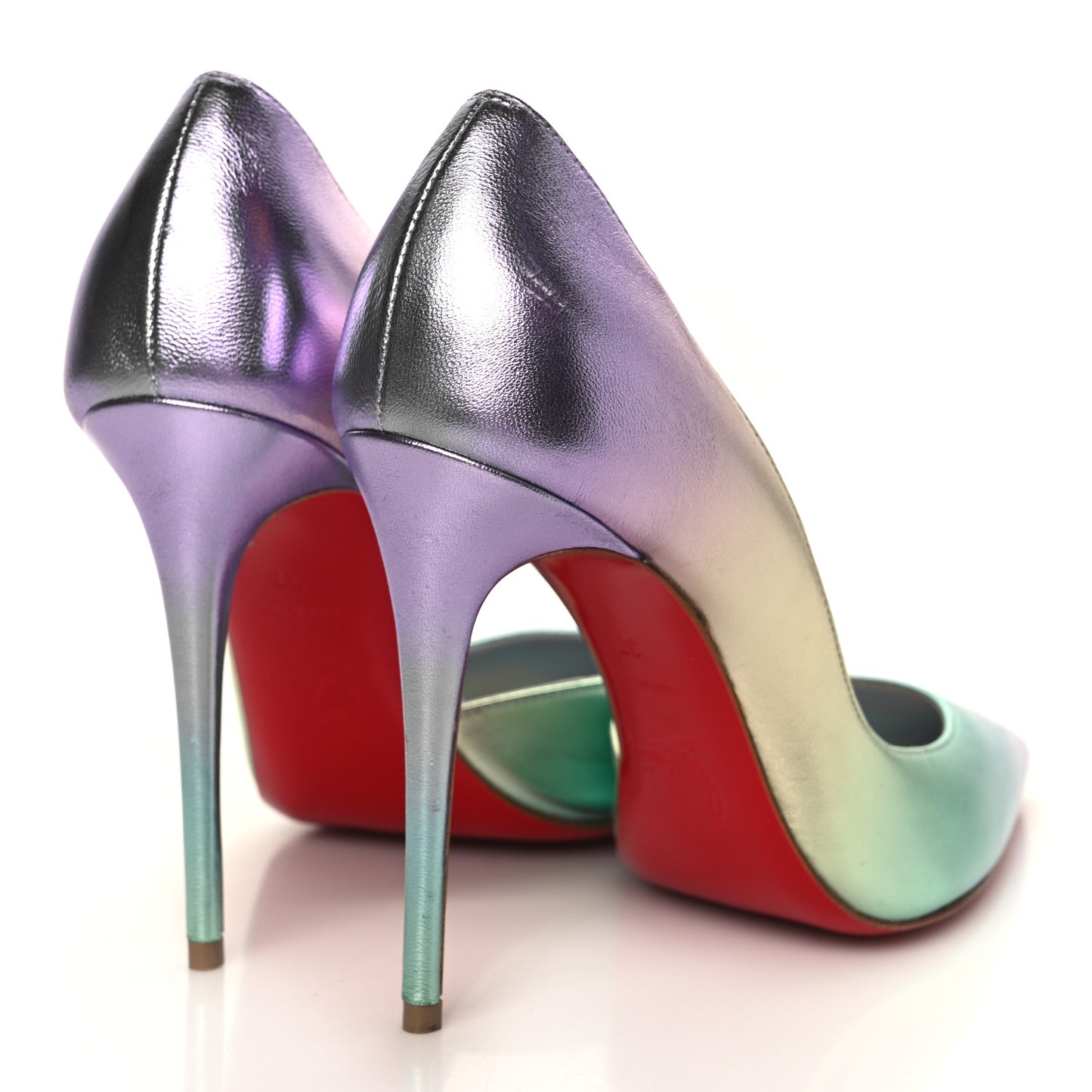Iridescent Nappa Lam Licorne Iriza 100 Pumps 37 Multicolor