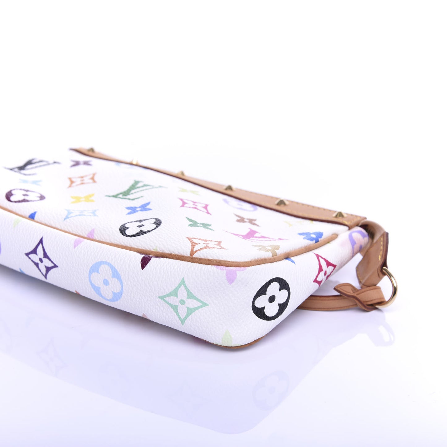 Monogram Multicolor Pochette Accessories White