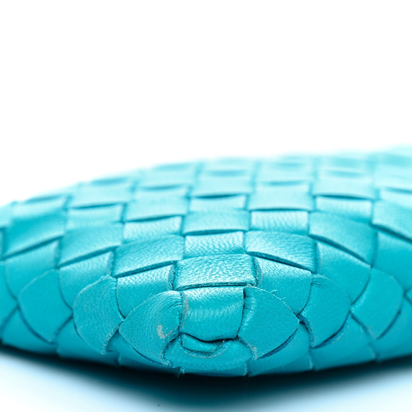 Nappa Intrecciato Phone Case Turquoise