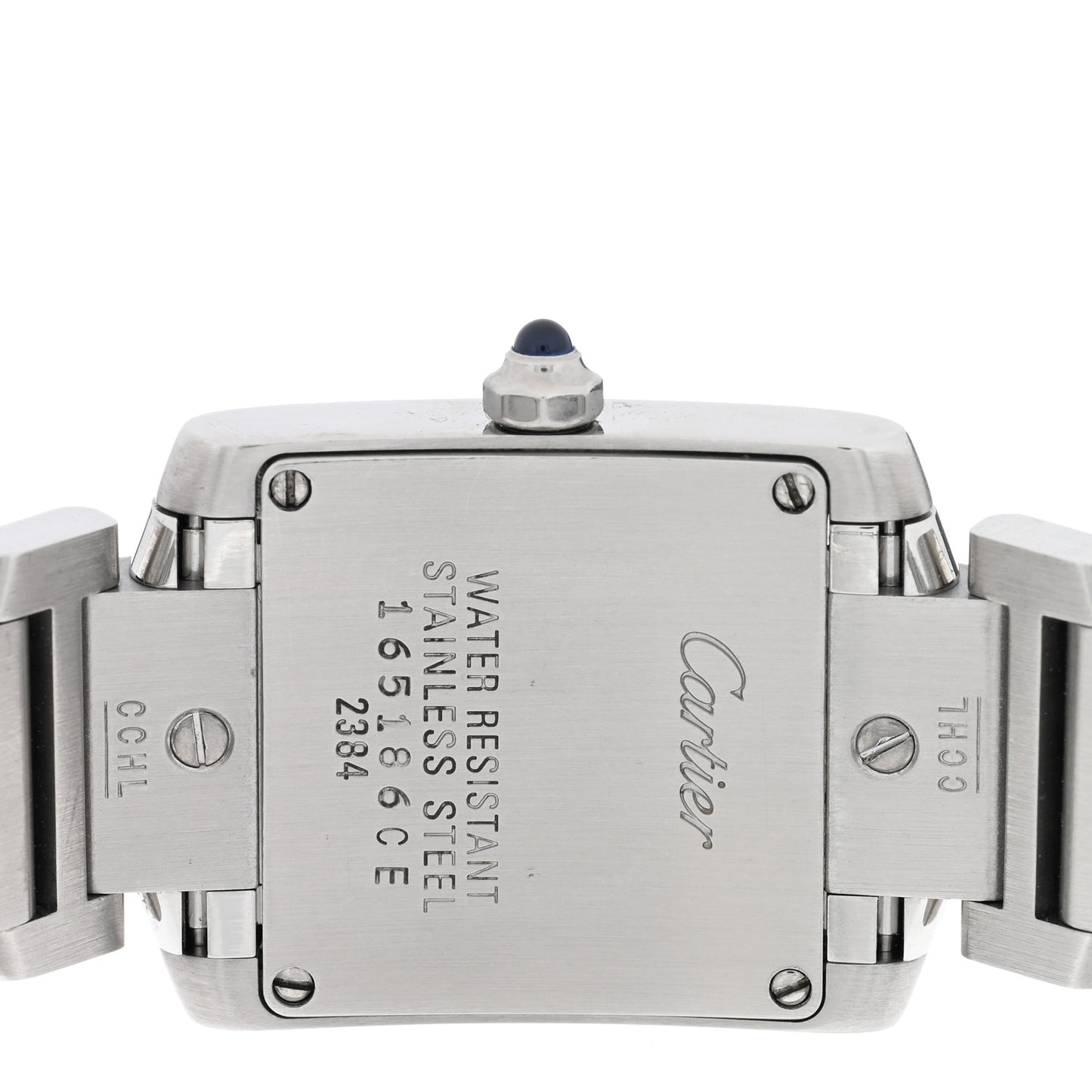 Stainless Steel 20mm Tank Francaise Quartz Watch