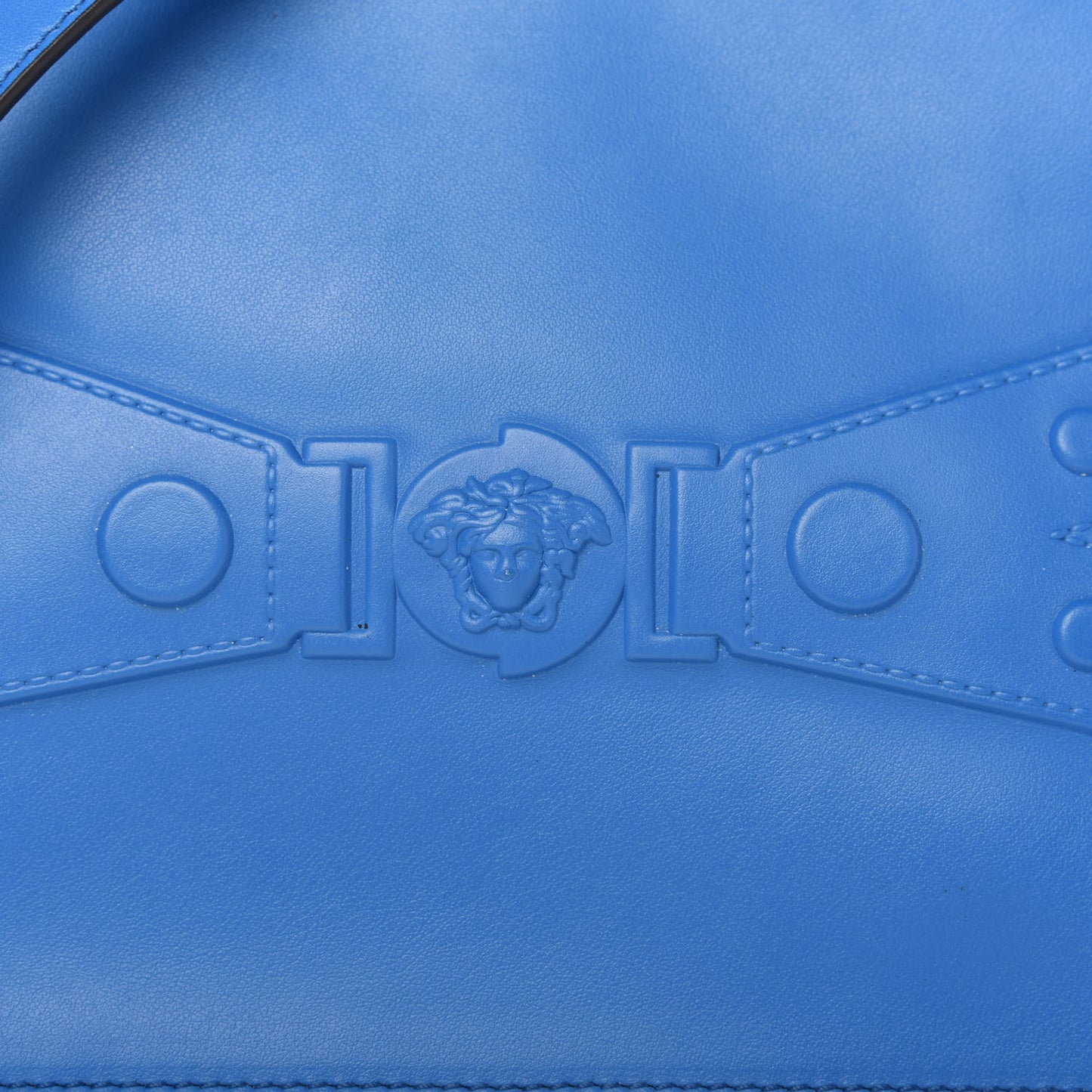 Supple Calfskin Tribute X Crossbody Pouch Blue