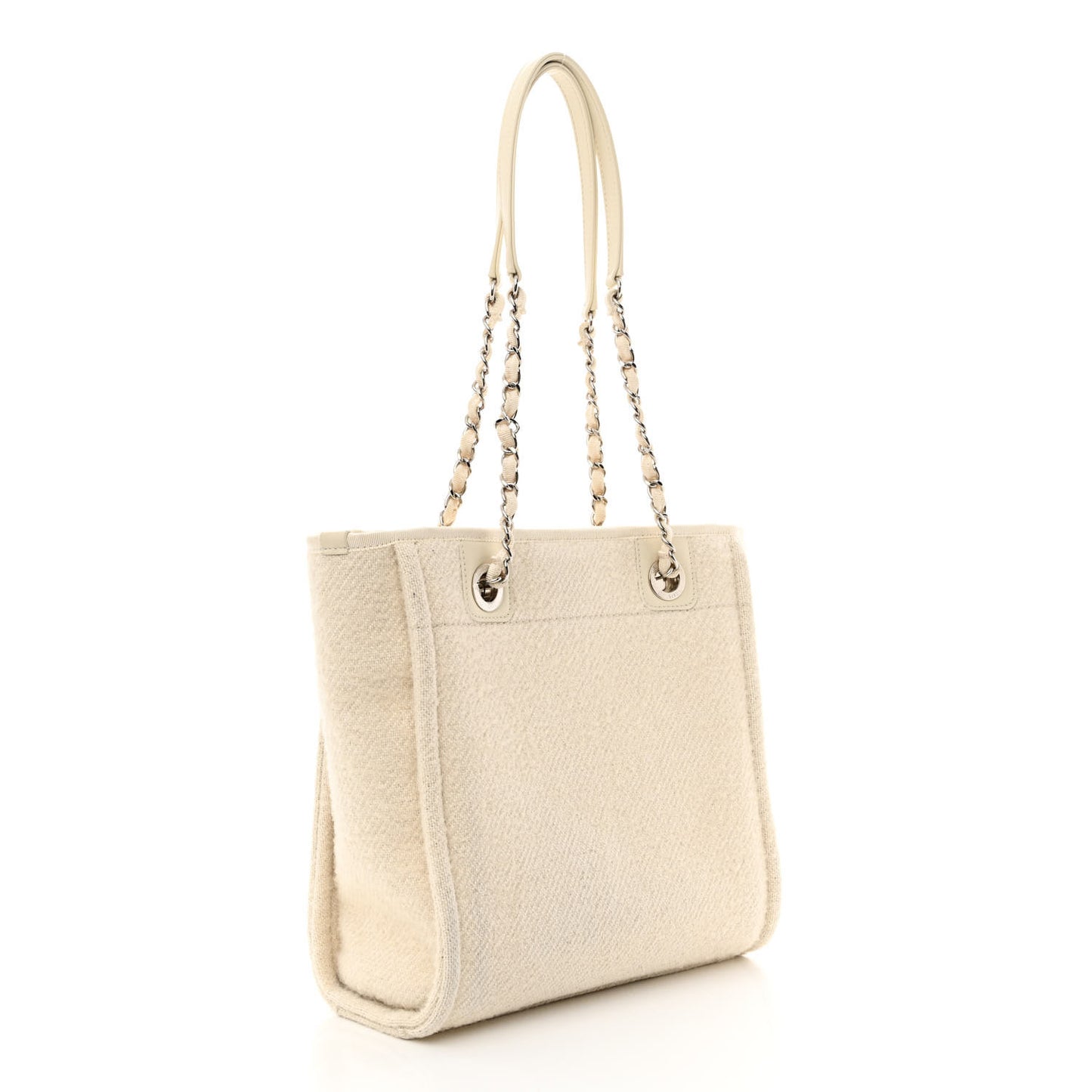 Mixed Fibers Small Deauville Tote Ecru