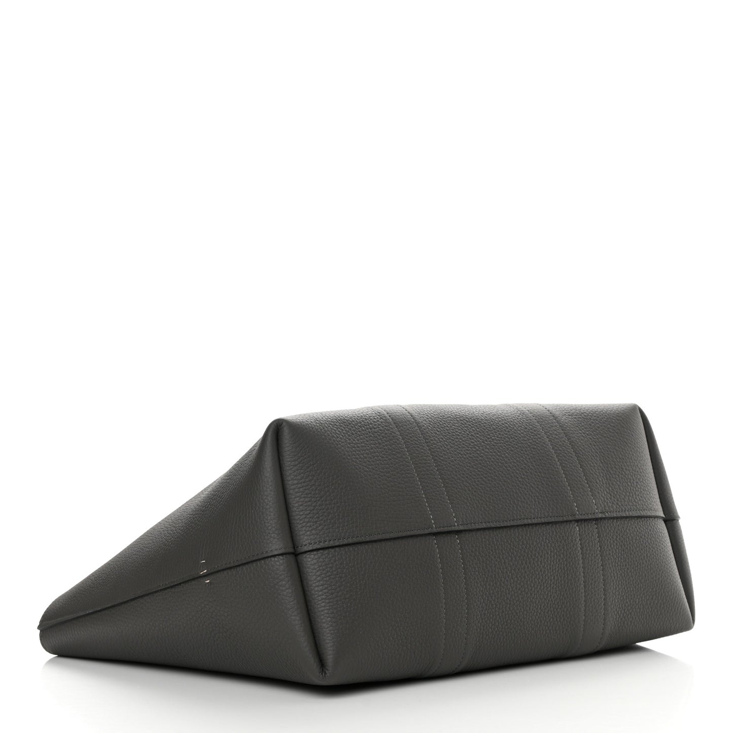 Taurillon Gex Calfskin Duo Reversible Tote Greige Zinc