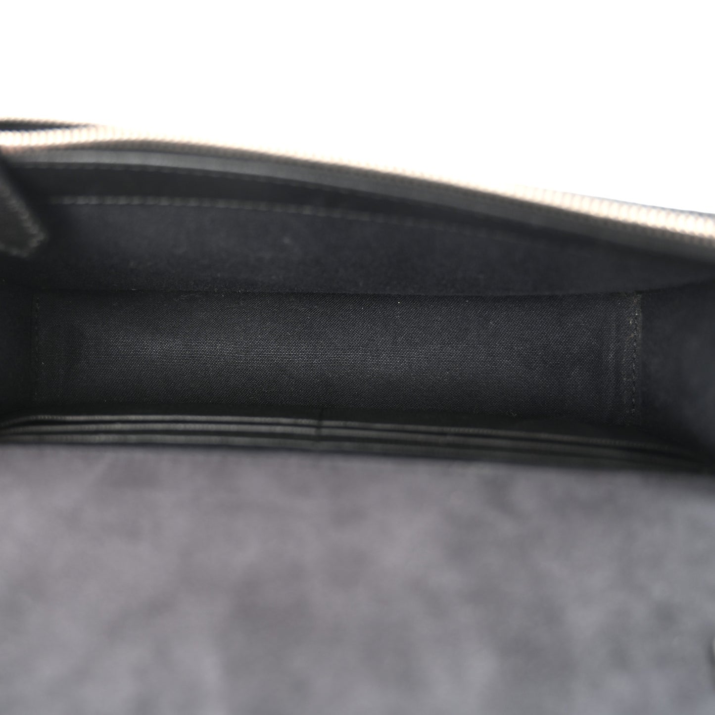 Vitello Elite Mink Fur Studded Karlito Tube Wallet on Chain Black