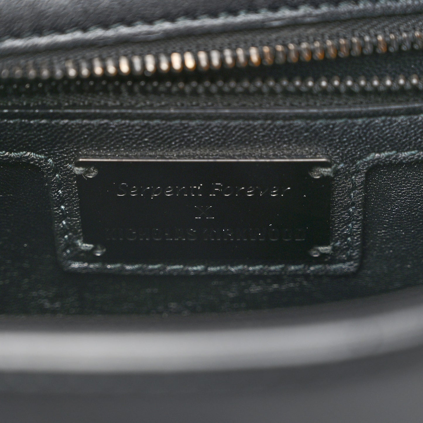 X NICHOLAS KIRKWOOD Calfskin Studded Serpenti Forever Backpack Black
