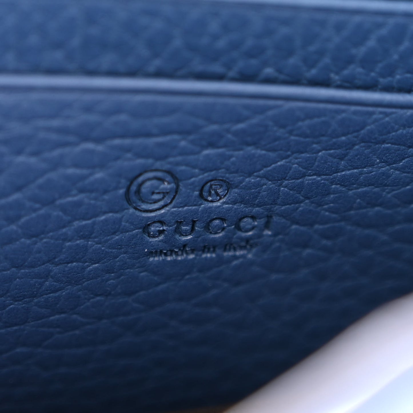 Dollar Calfskin Interlocking G Chain Wallet Caspian