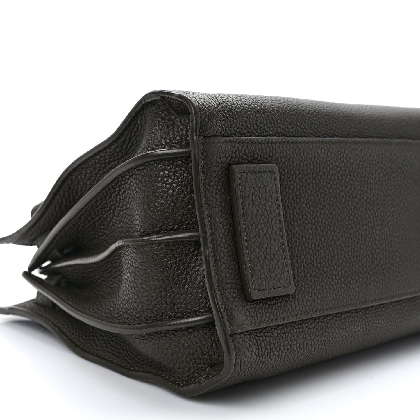 Grained Calfskin Baby Sac De Jour Souple Earth