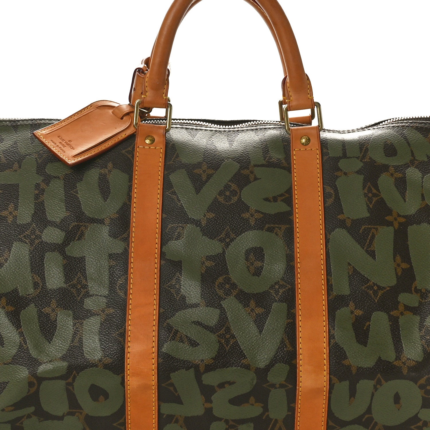 Louis Vuitton Graffiti Keepall 50 Kaki 6 of 13