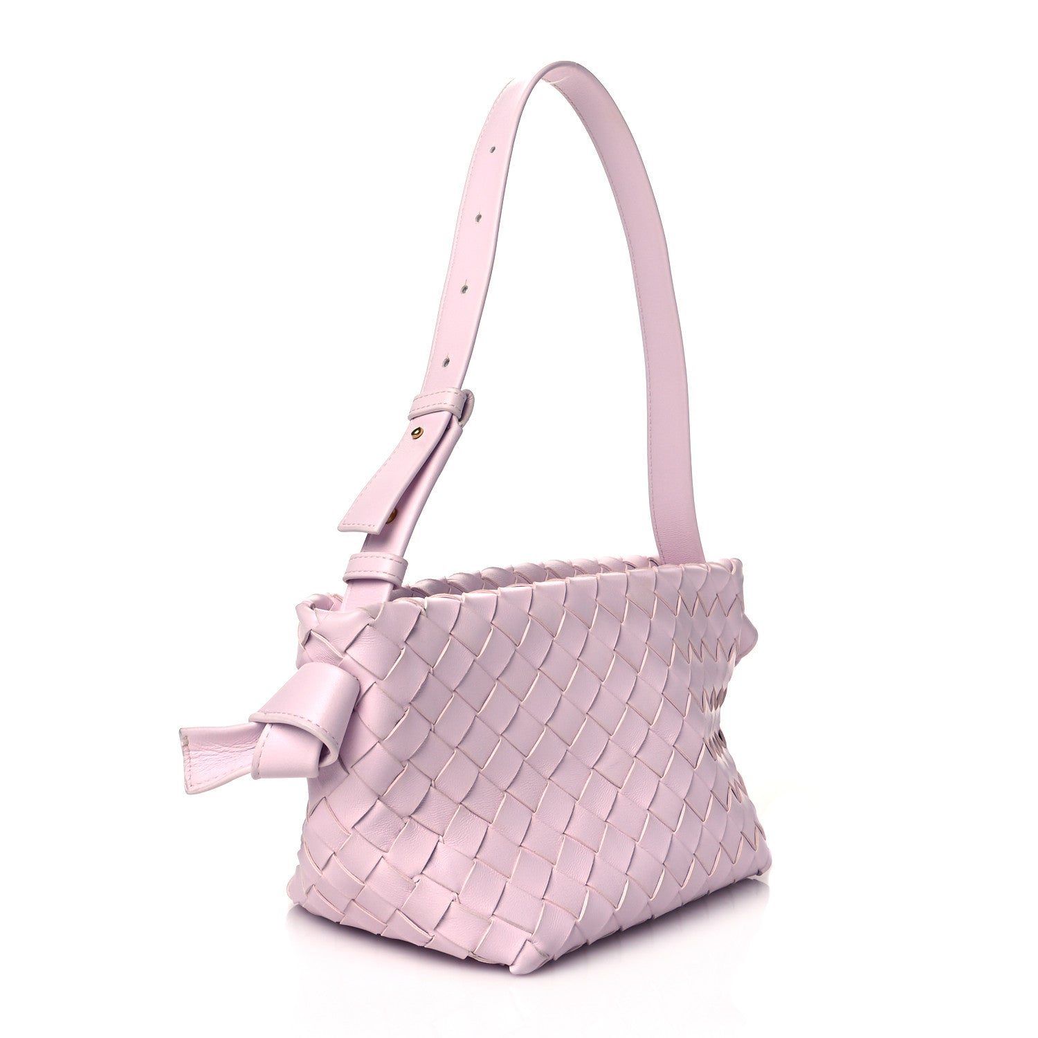 Bottega Veneta Nappa Intrecciato Tie Shoulder Bag Bliss Washed 3 of 11