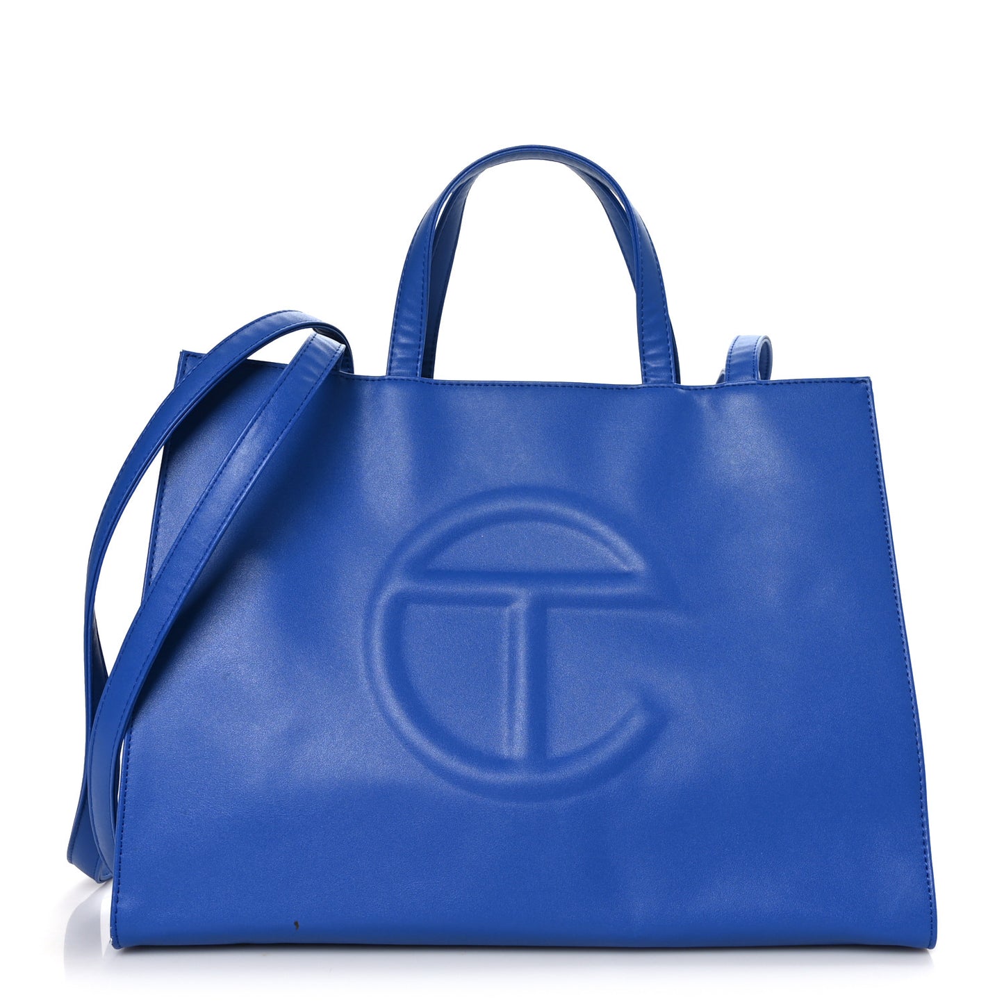 Vegan Leather Medium Shopping Bag Painters Tape
