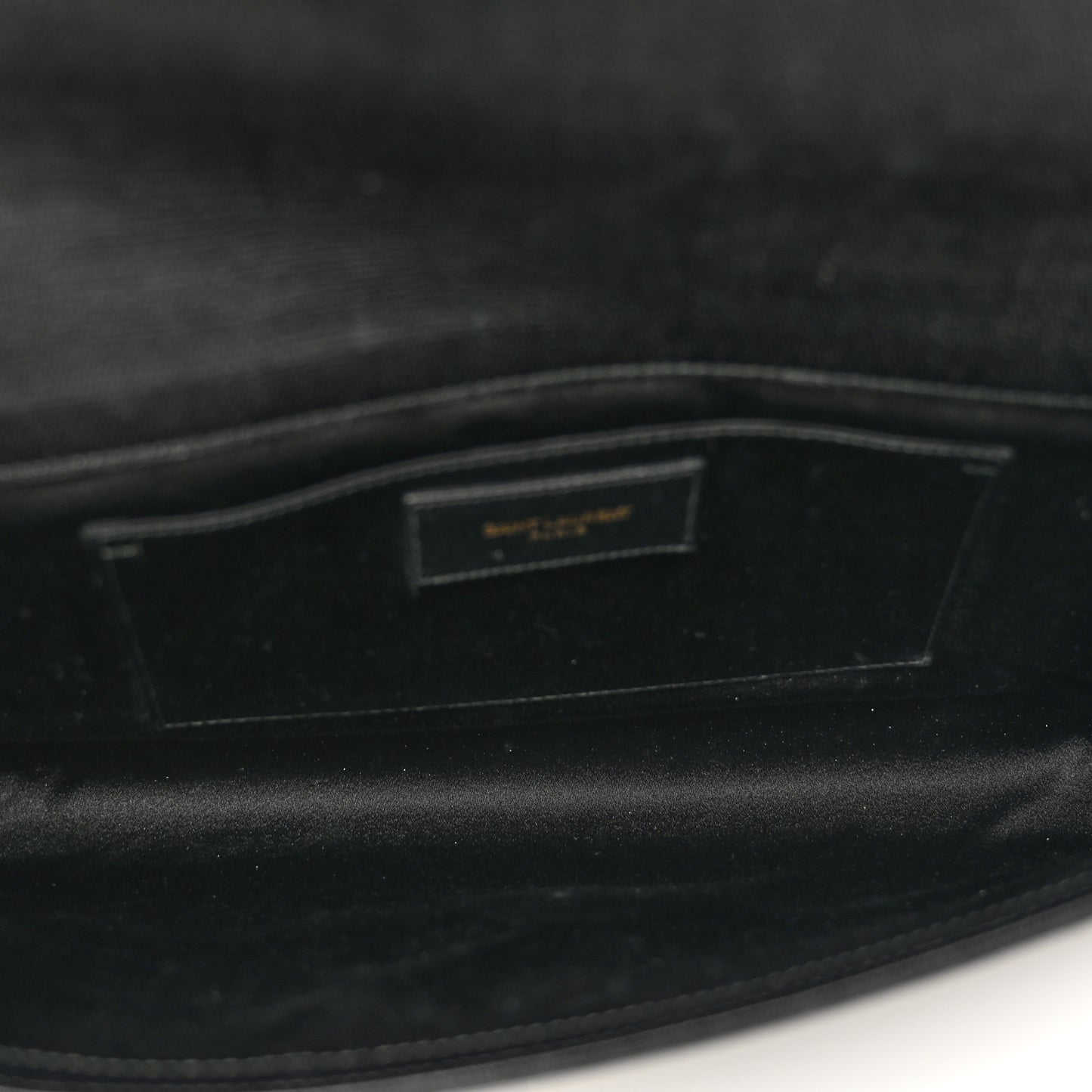 Textured Calfskin Classic Y Ligne Clutch Black