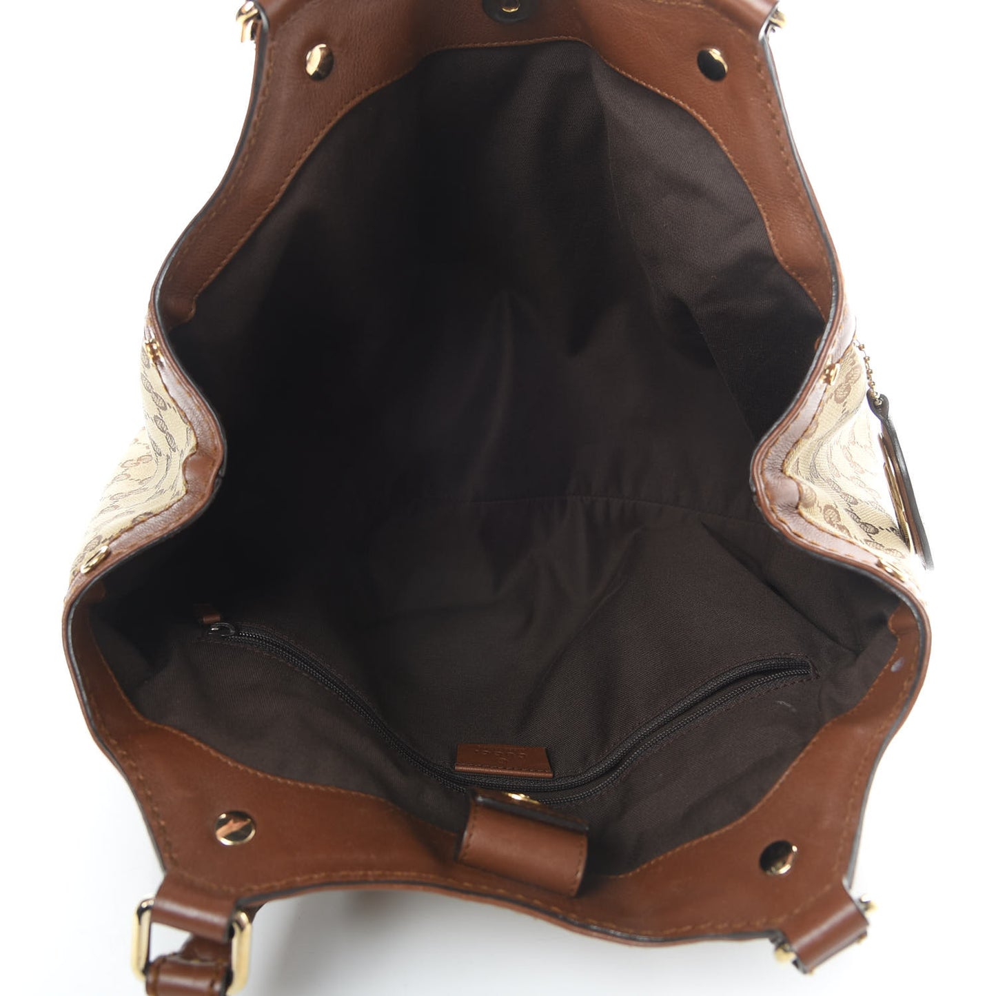 Monogram Medium Sukey Tote Brown