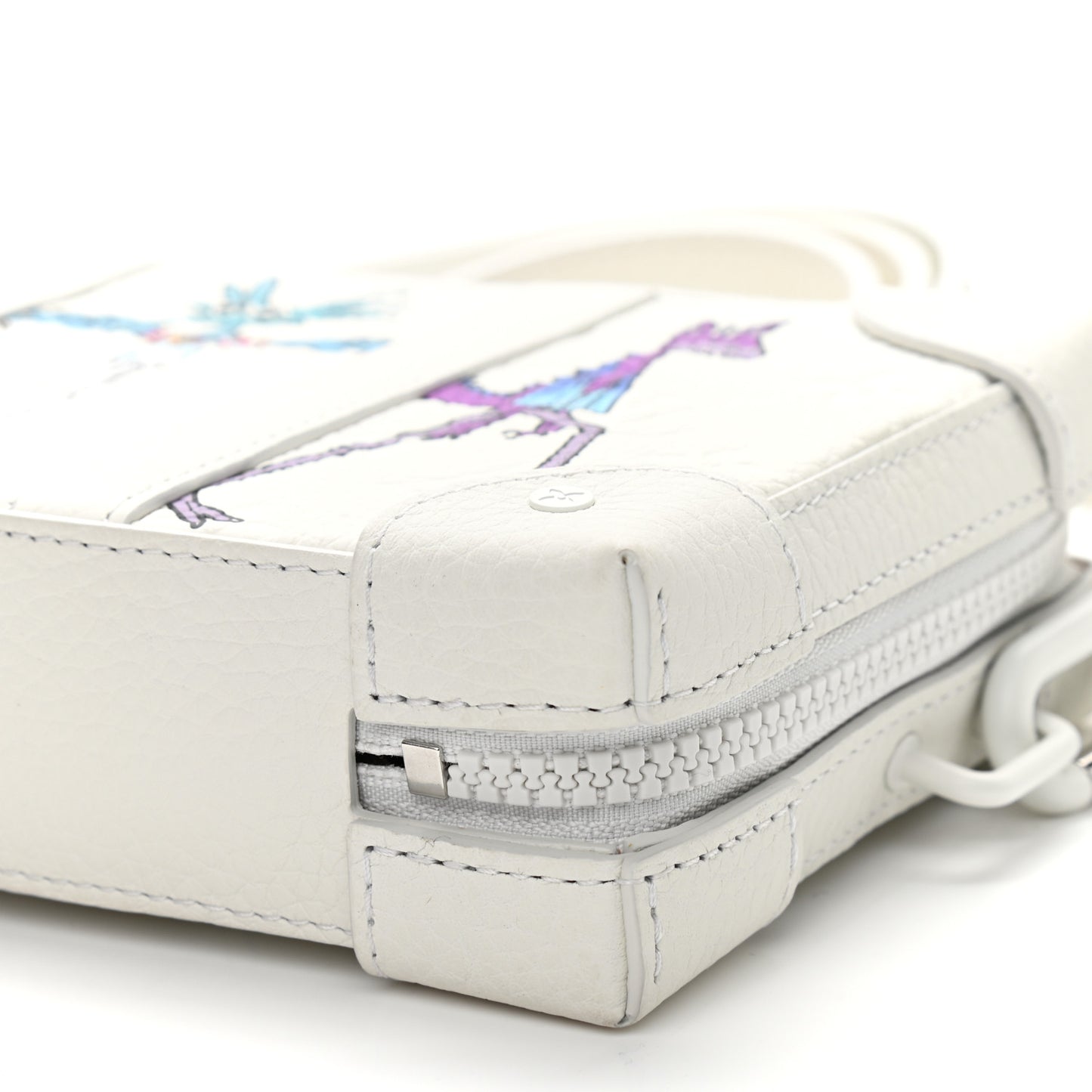 Taurillon Monogram LV Friends Soft Trunk Wallet White