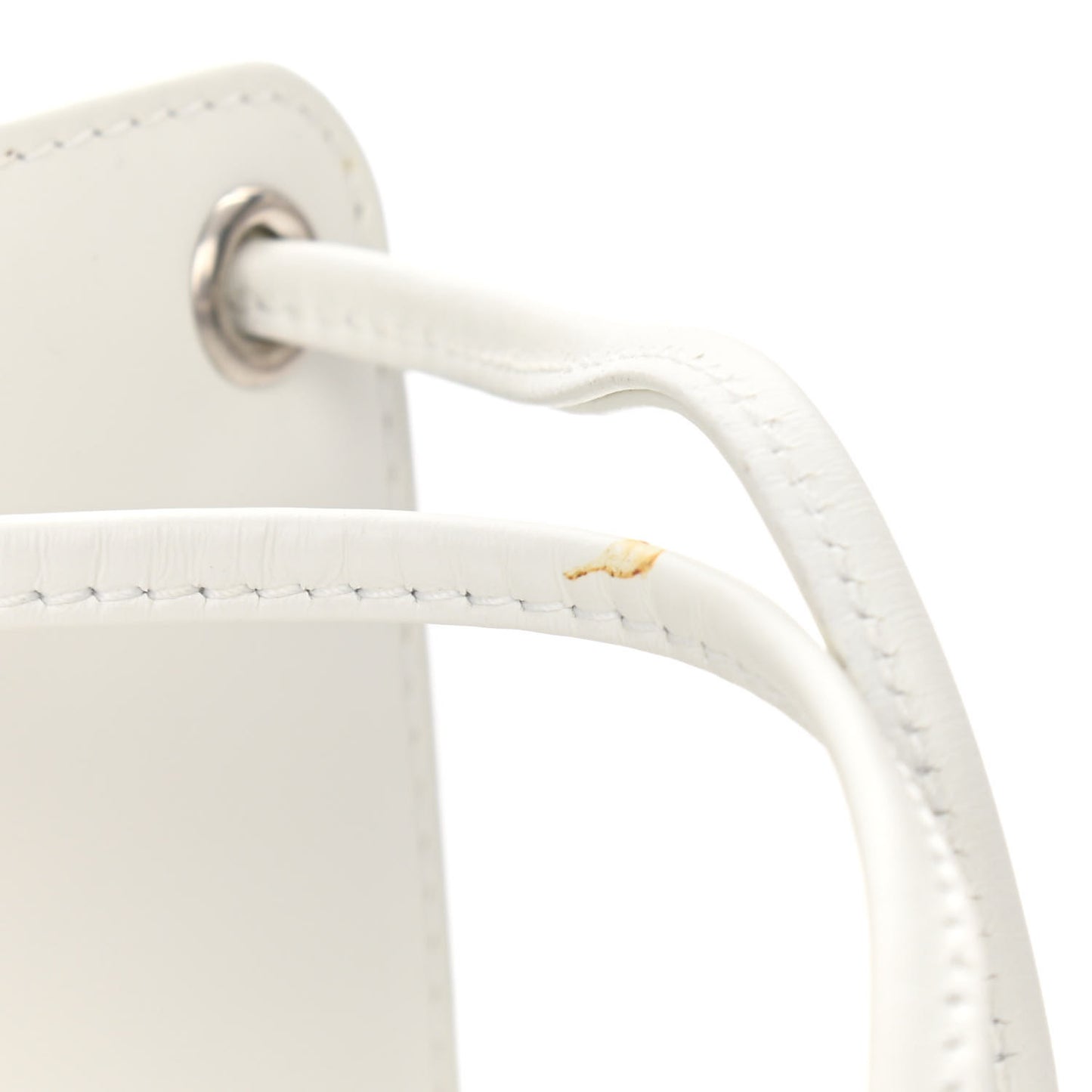 Calfskin Card Holder Crossbody Bag White