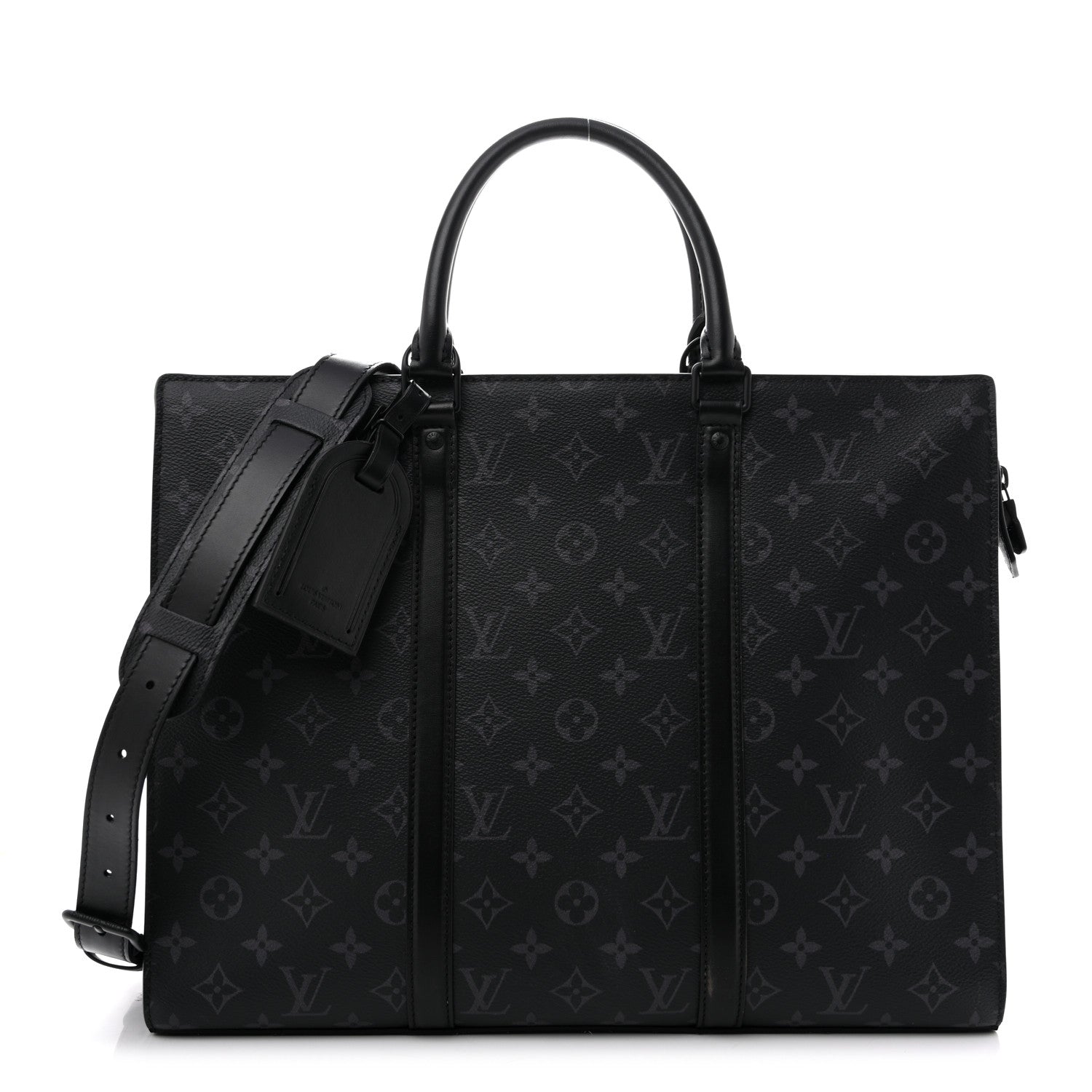 Louis Vuitton Monogram Eclipse Sac Plat Horizontal Zipper 1942862