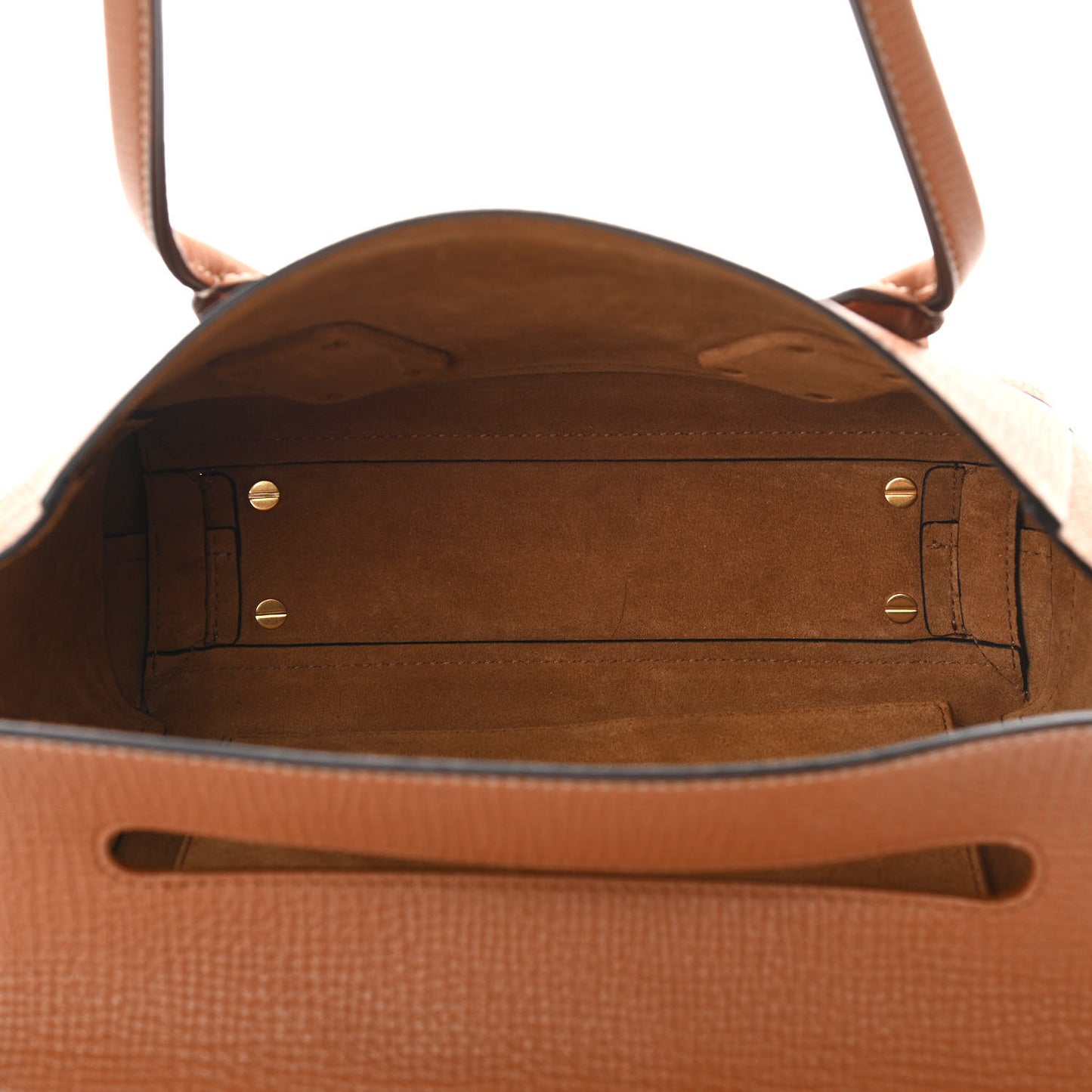 Grainy Calfskin Small Arco Wood