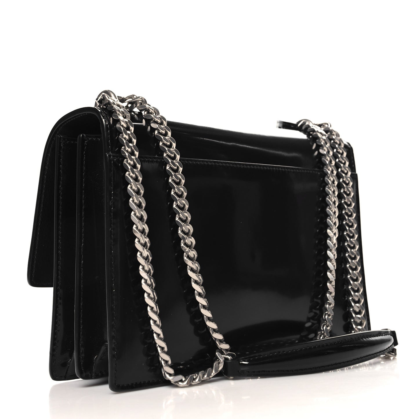 Glazed Calfskin Medium Monogram Sunset Black