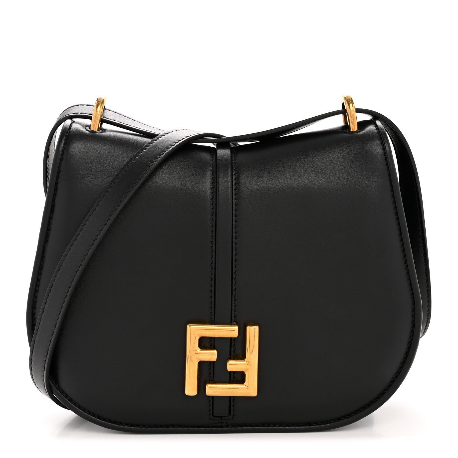 Fendi Vitello Brenta Cher Medium Fendi C'mon Black 1809483