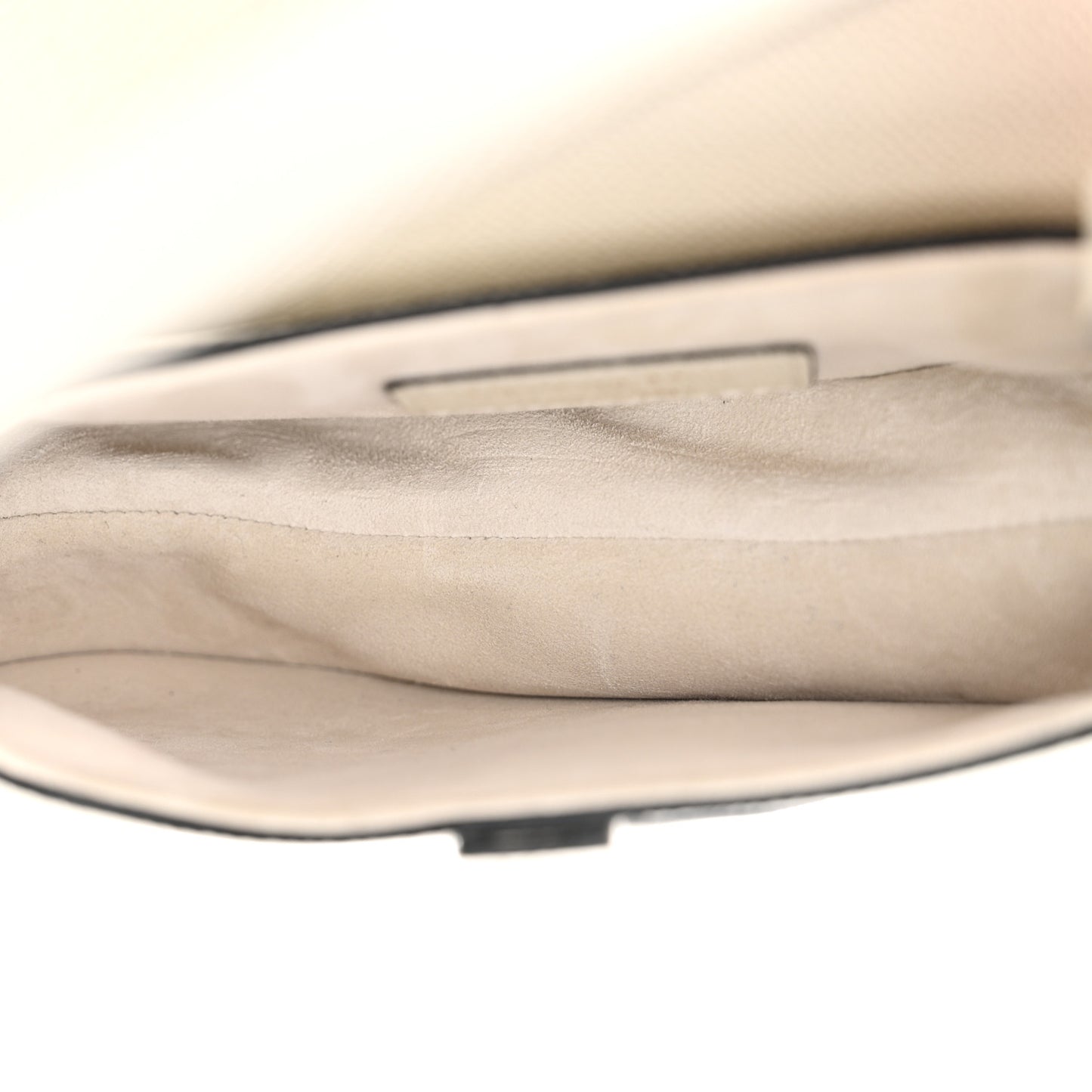 Grained Calfskin Mini Saddle Bag With Strap White